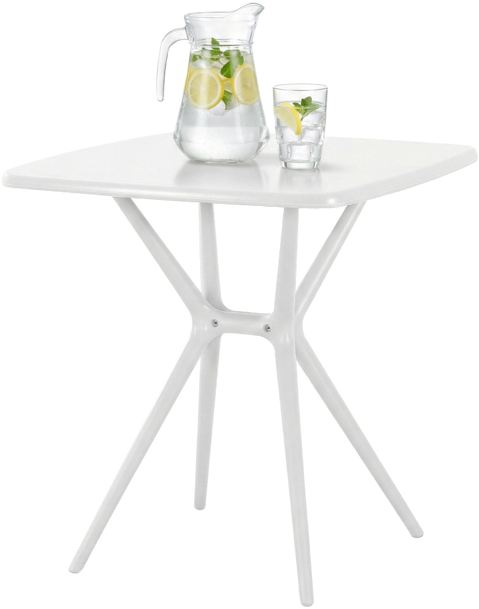Table de jardin Becky carree 72 x 72 cm