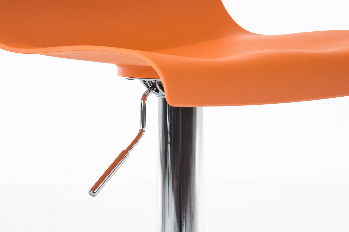 Lot de 2 tabouret de bar Hover Assise Plastique et Piètement Métal chromé