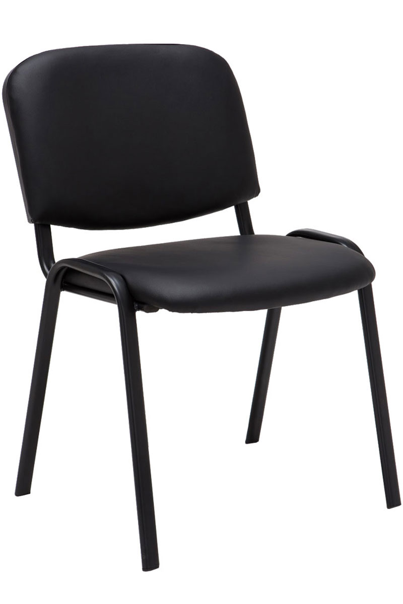 Lot de 6 chaises Visiteur Ken en similicuir