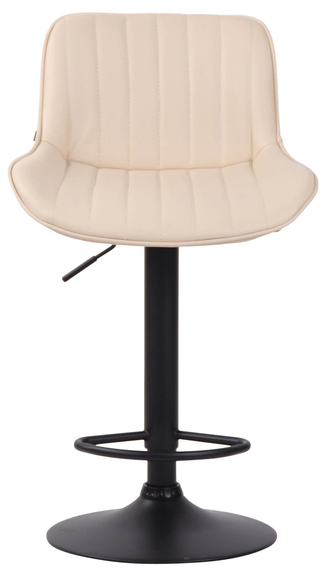 Tabouret de bar Lentini en Similicuir avec Piètement trompette en Métal