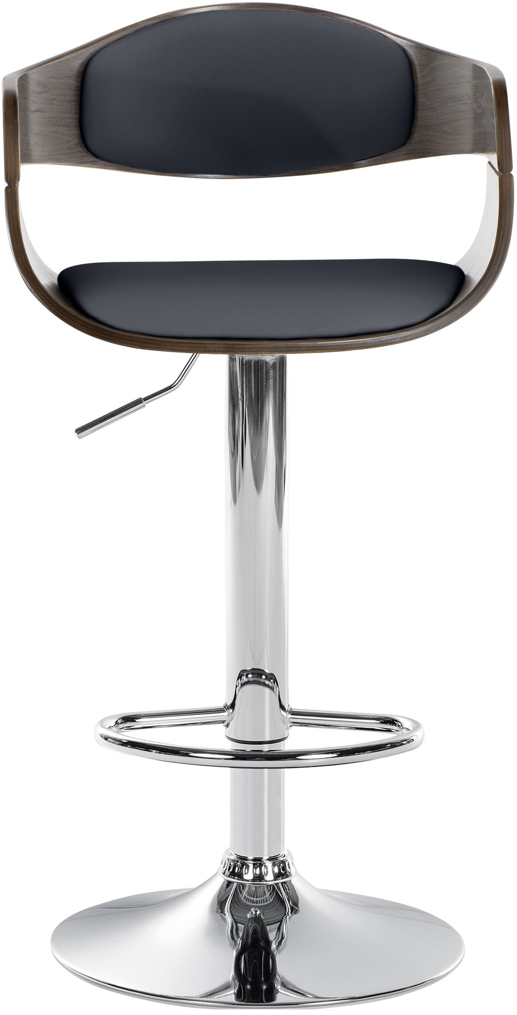 Tabouret de bar Kingston avec Coque en bois Assise en similicuir