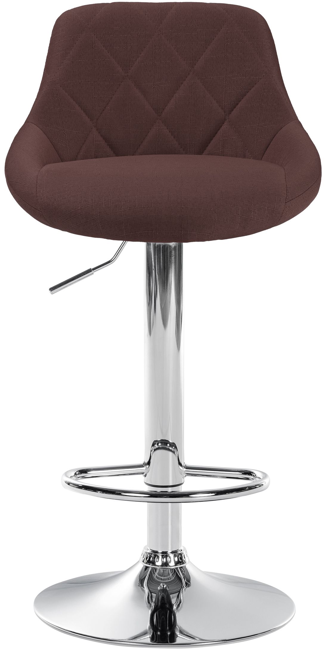 Tabouret de bar Lazio en Tissu Hauteur réglable siège pivotant