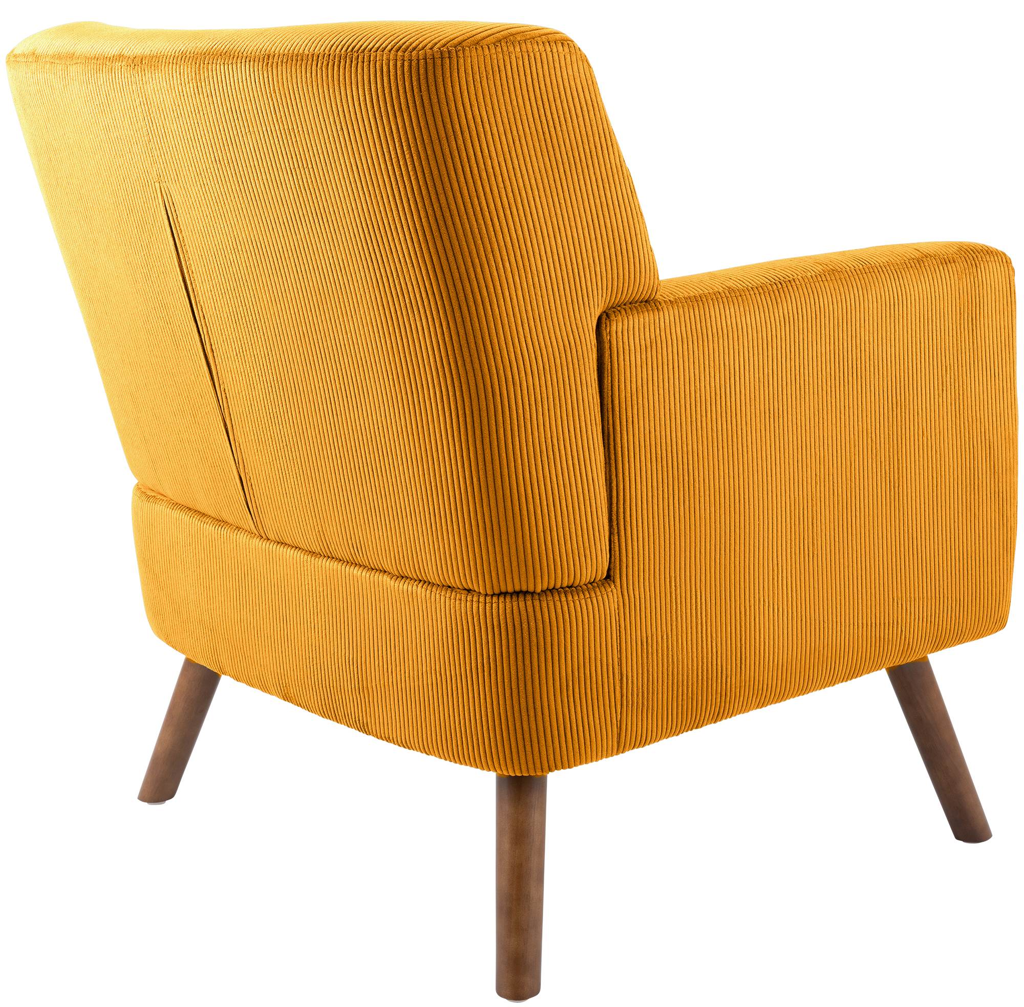 Fauteuil Kioni en velours cotele