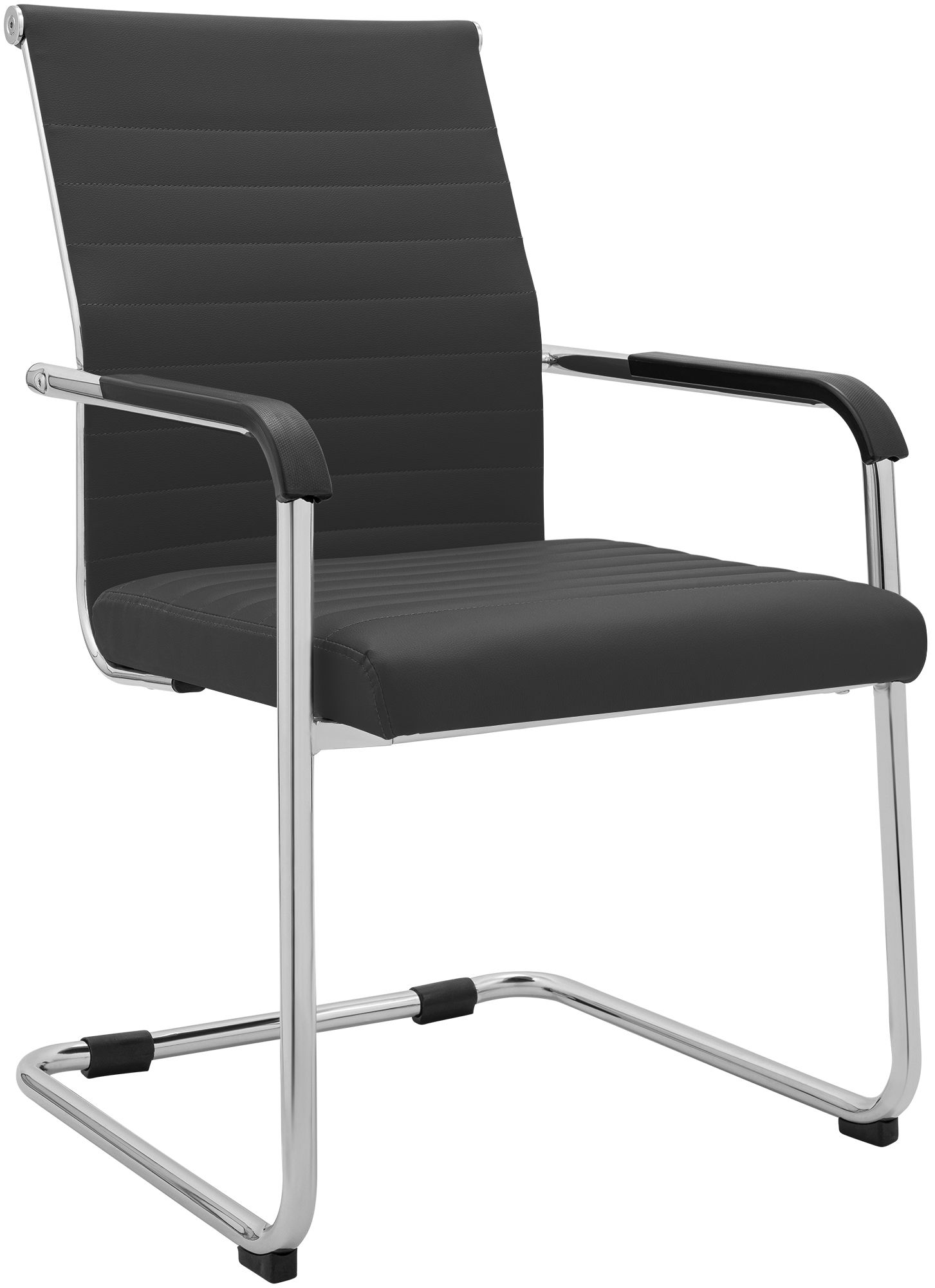 Chaise cantilever Hakon aspect cuir
