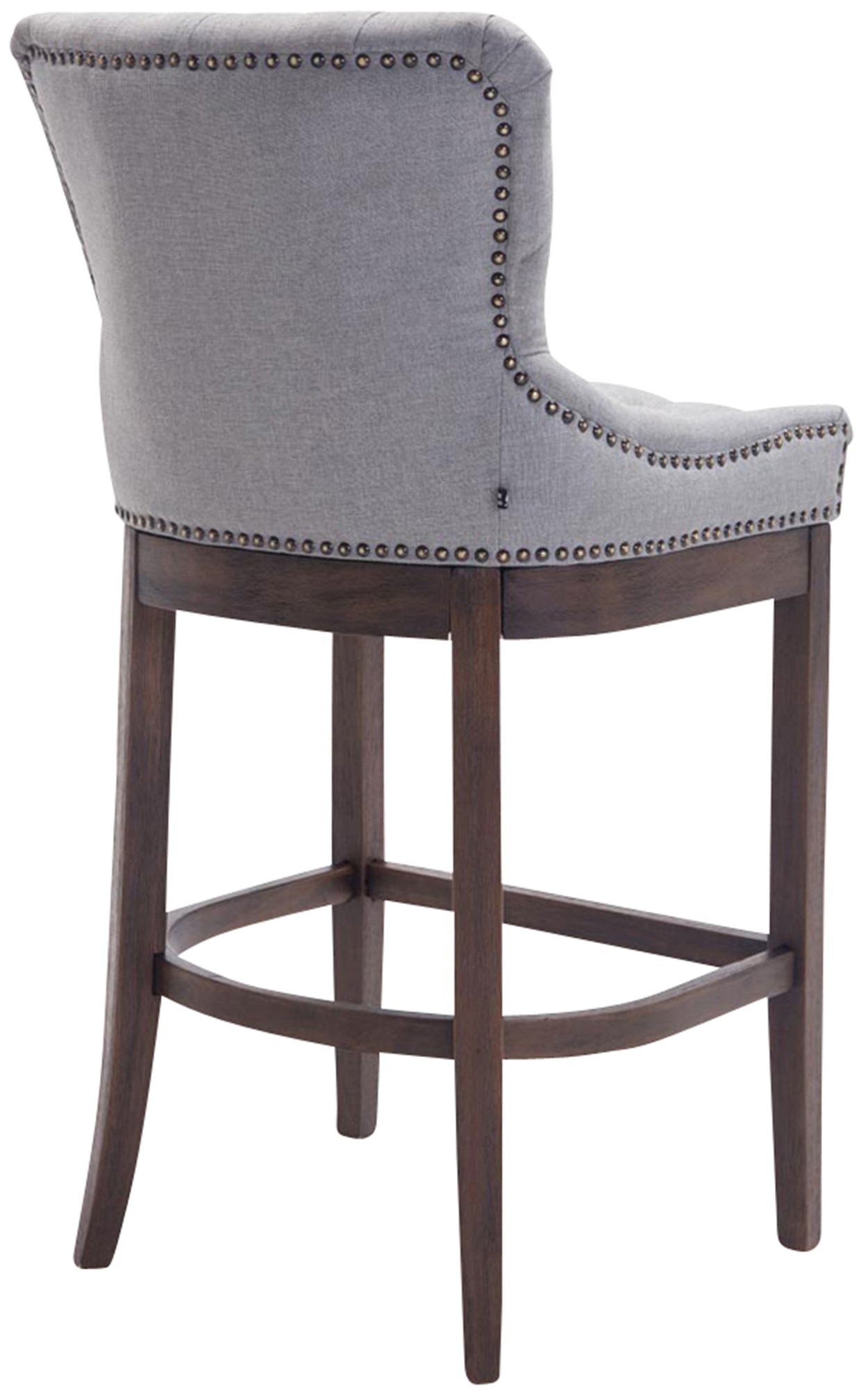 Tabouret de bar Lakewood tissu Piètement antique