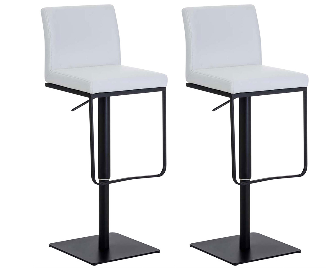 Lot de 2 tabourets de bar Panama recouverts de similicuir