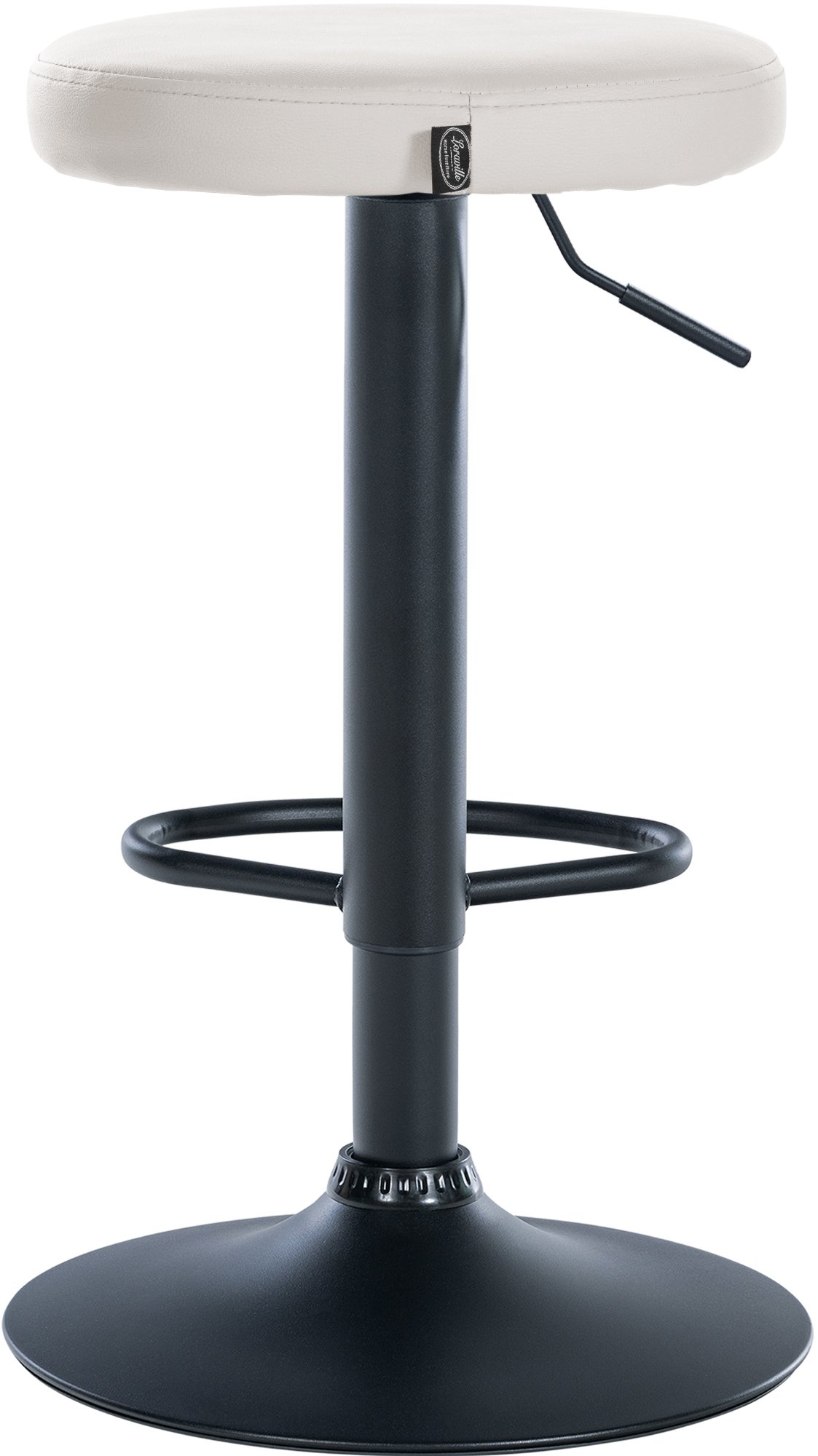 Lot de 2 tabourets de bar Ponte en similicuir