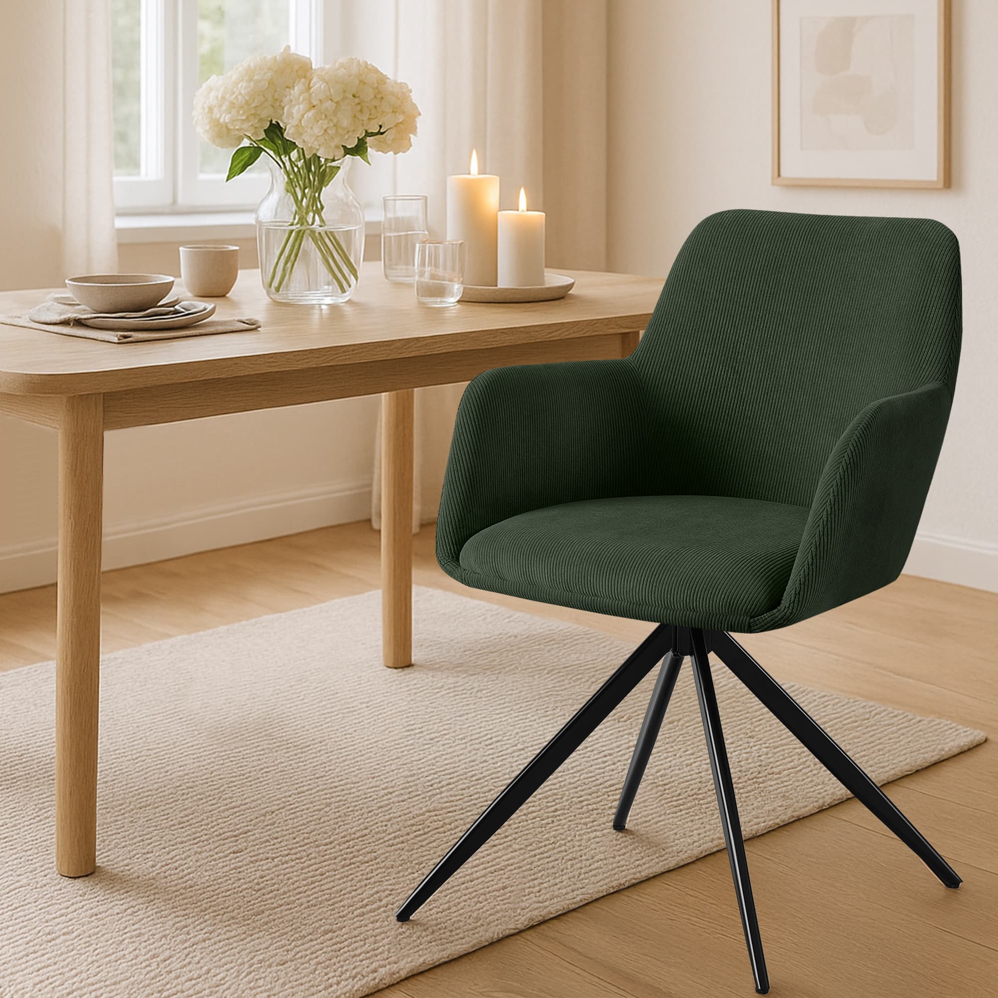 Chaise de salle à manger Olema Cord