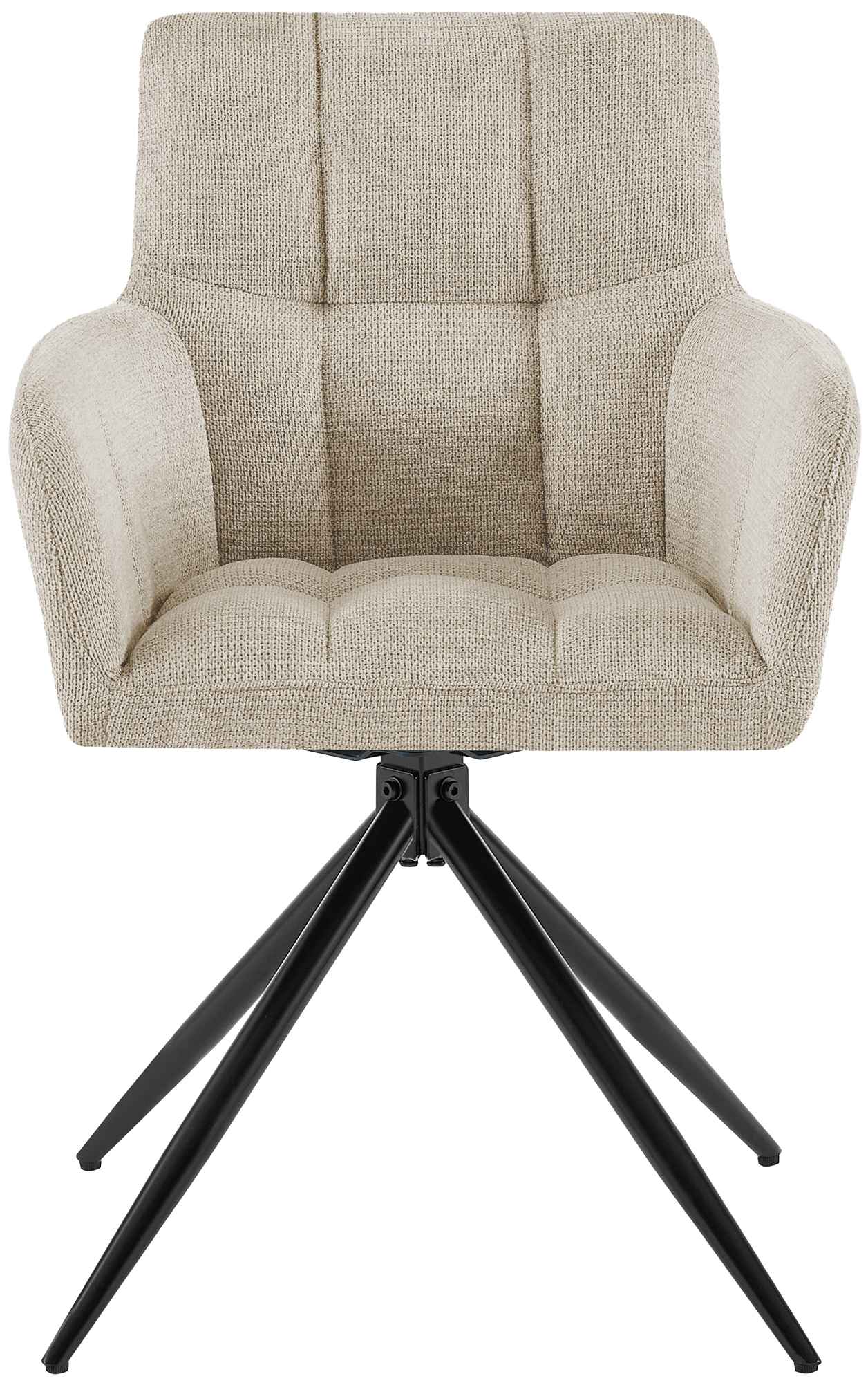 Lot de 2 chaises de salle à manger Jonah en tissu
