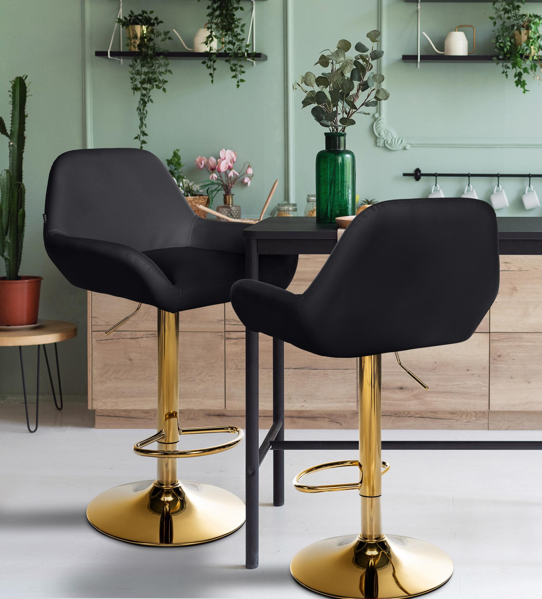 Tabouret de bar Braga Gold similicuir