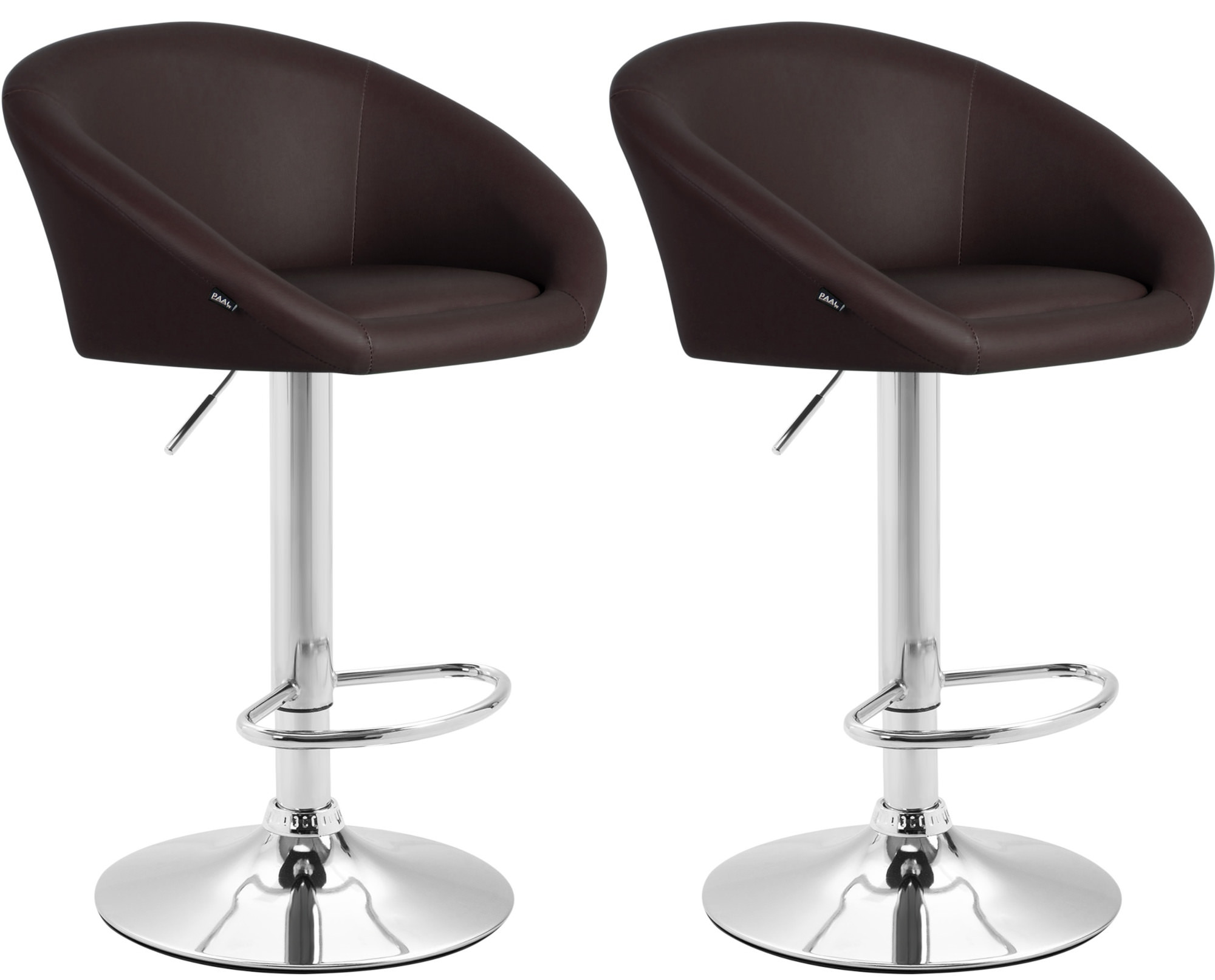 Lot de 2 tabourets de bar Miami V2 similicuir