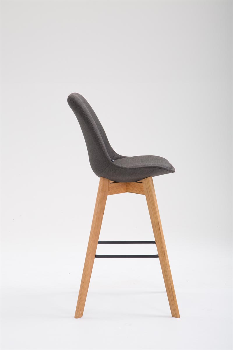 Tabouret de Metz tissu blanc