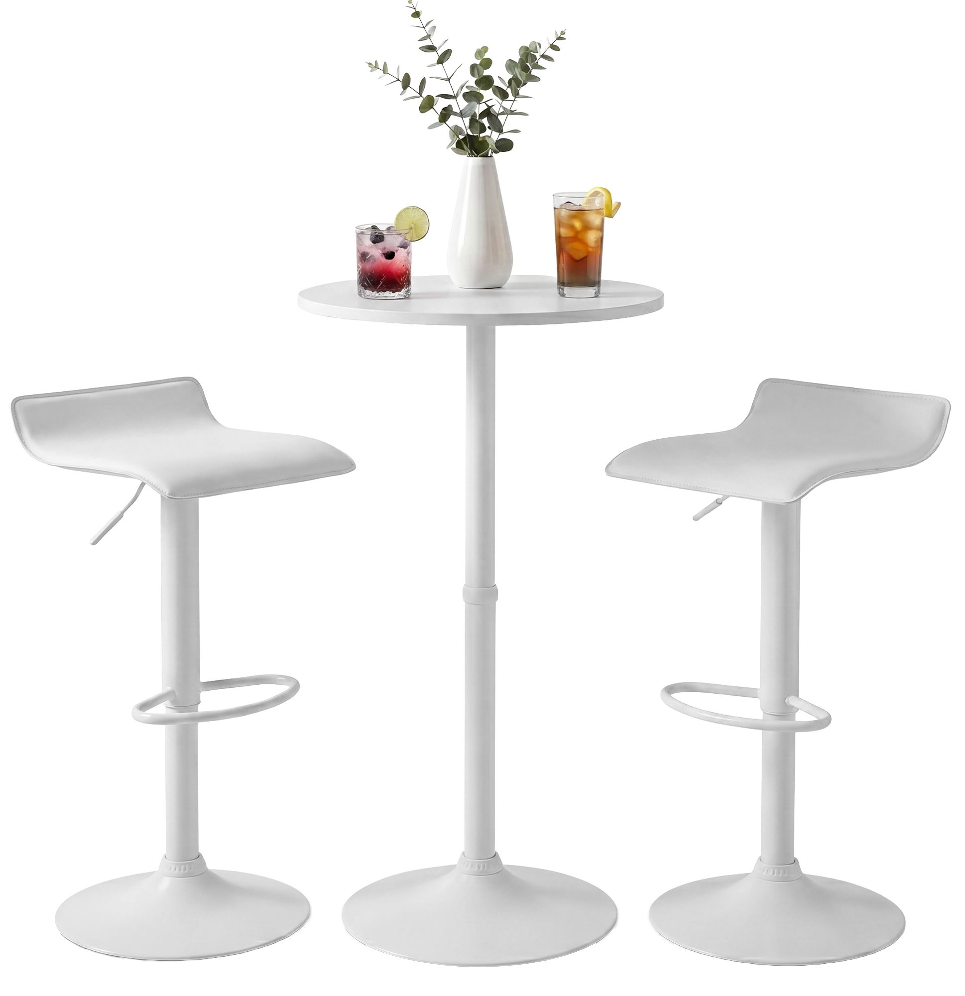 Ensemble table de bar Lumo avec 2 tabourets de bar