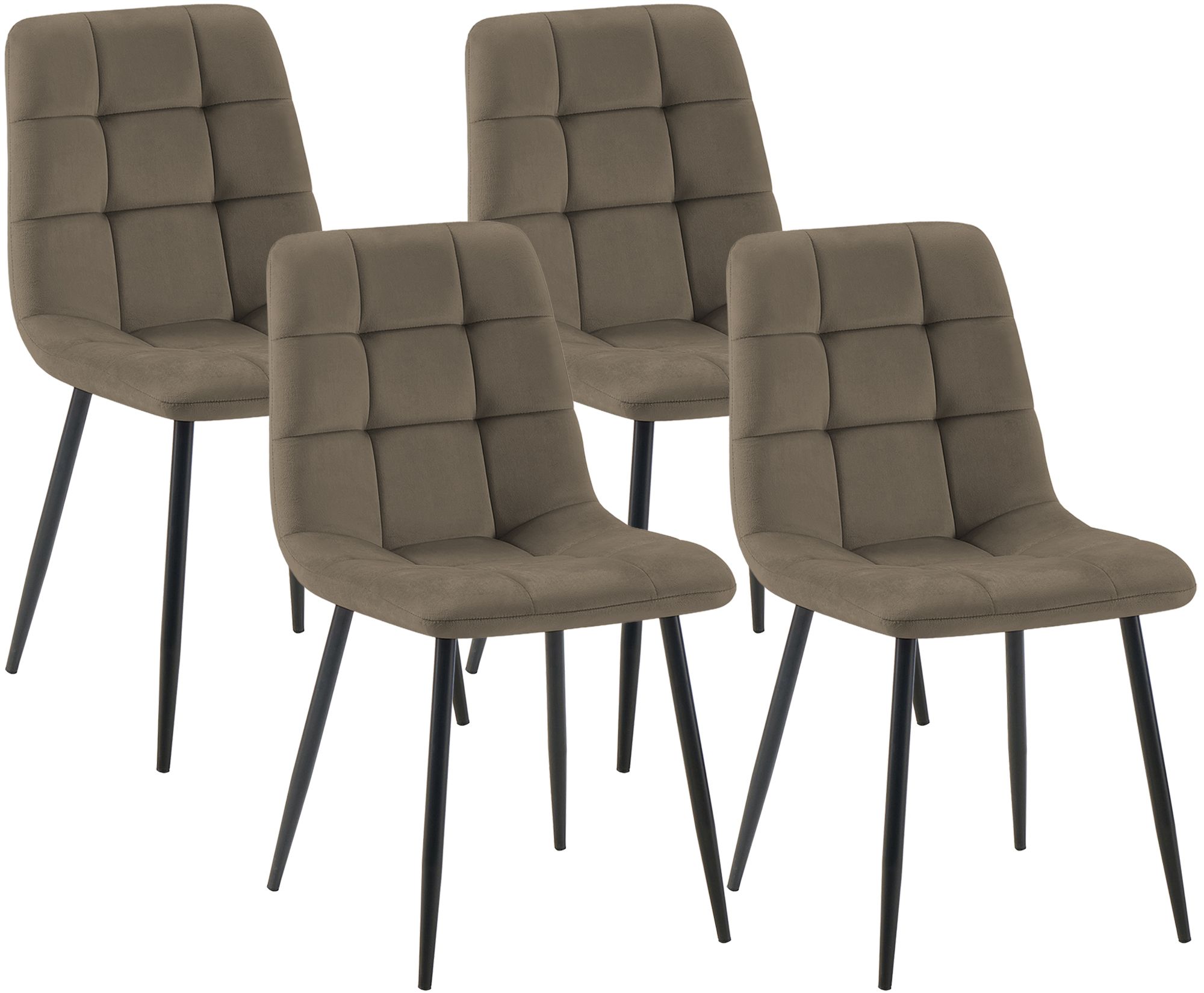 Lot de 4 chaises de salle à manger Tilde