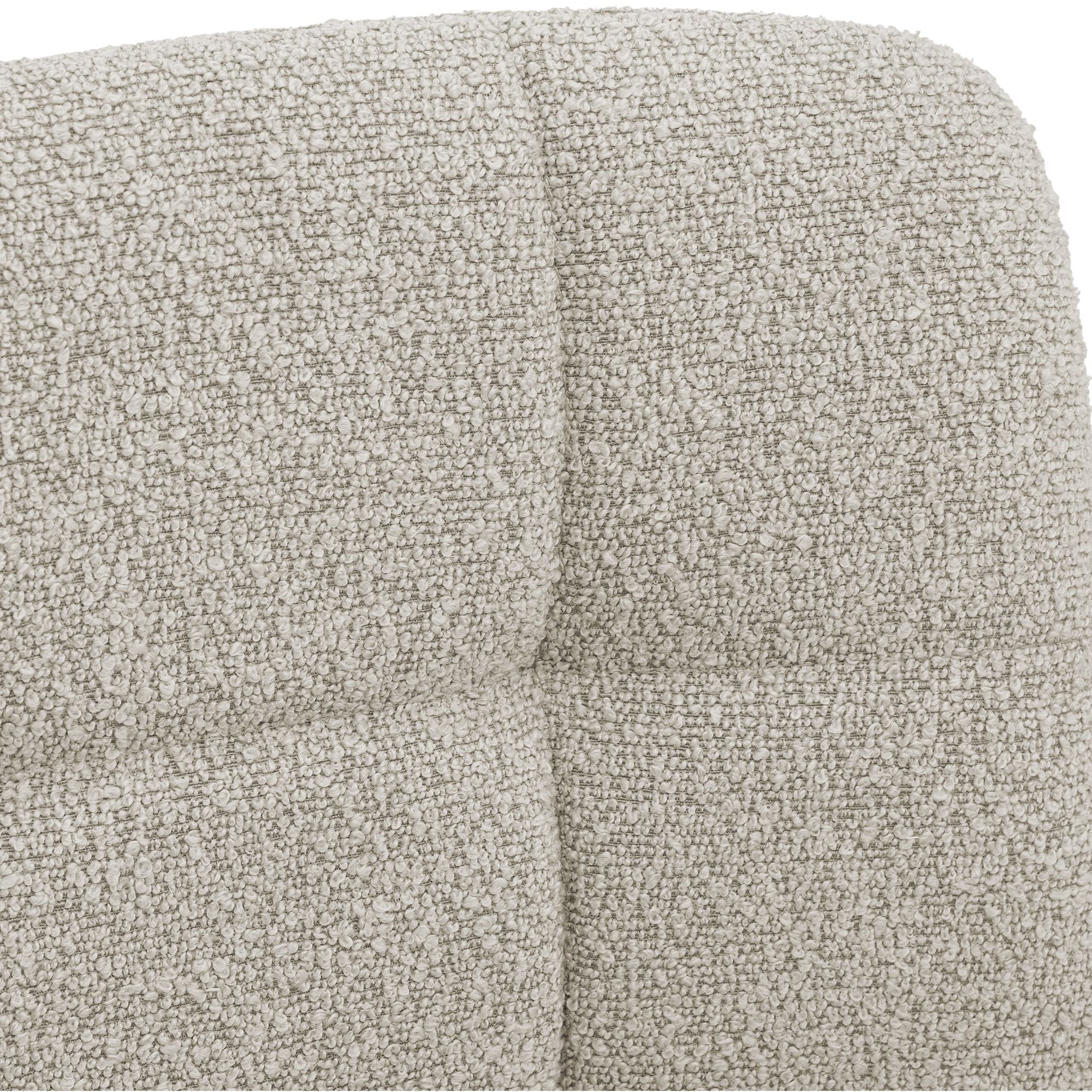 Chaise de salle a manger Antibes en tissu teddy