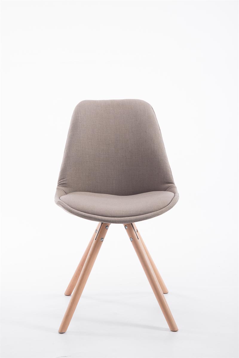 Chaise Toulouse tissu pieds ronds