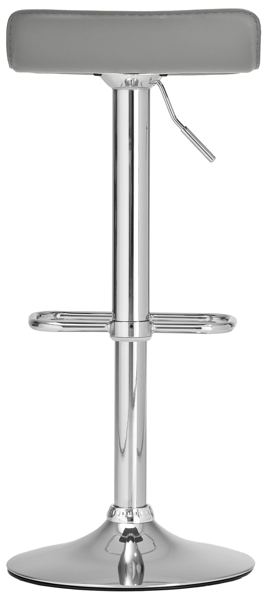 Tabouret de bar Dyn en similicuir avec pied en métal