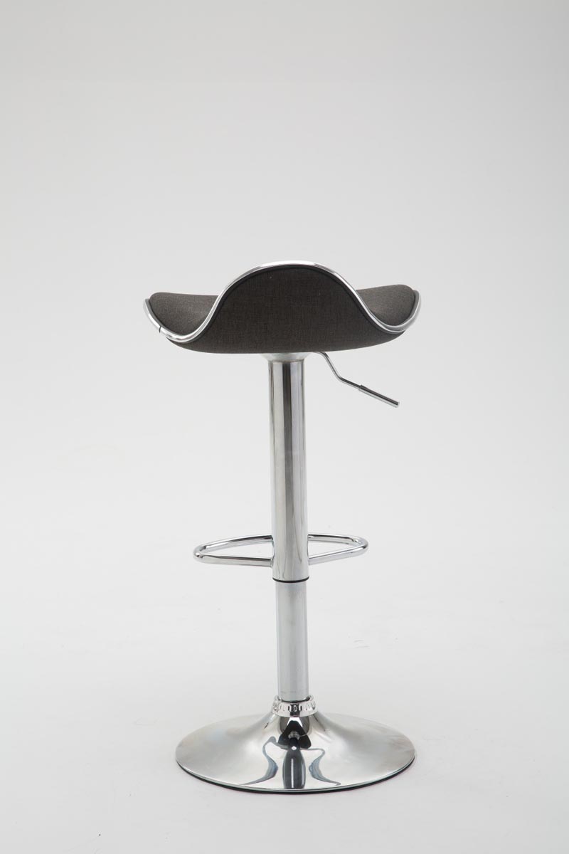 Tabouret de bar Shanghai tissu avec pied en métal