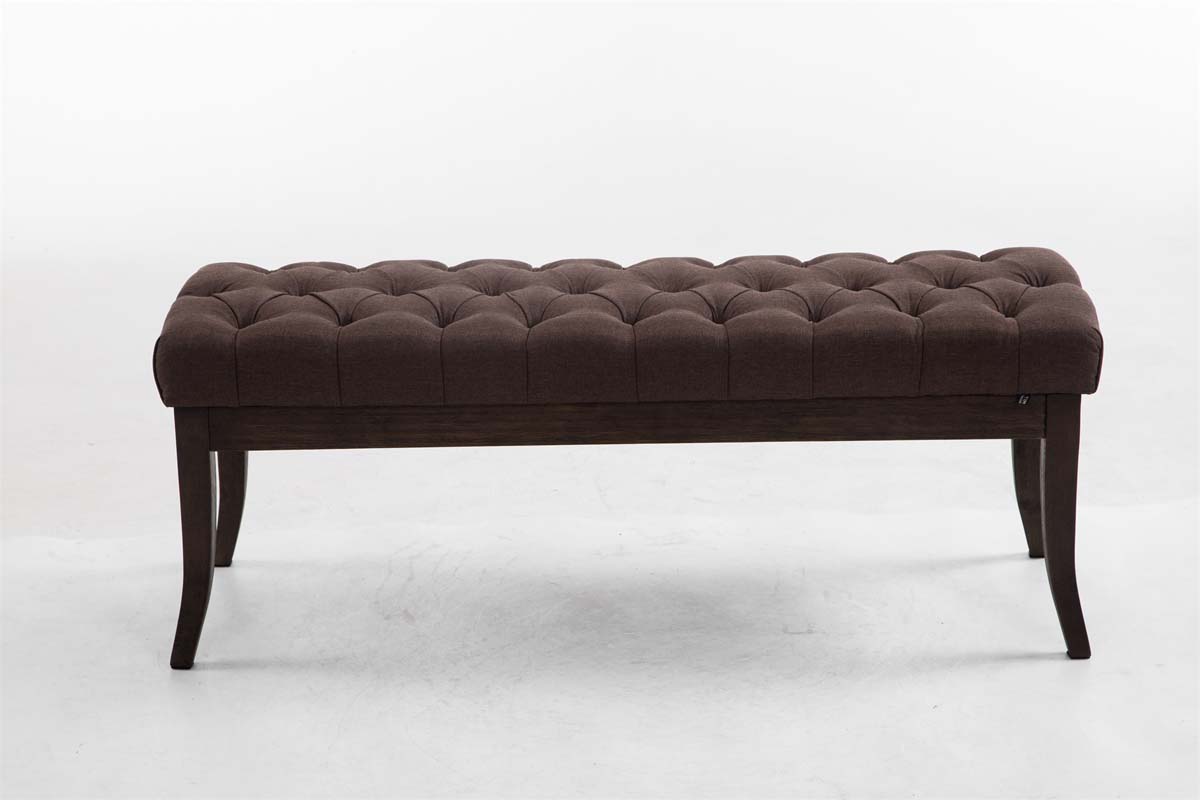 Banc Ramses tissu antique sombre