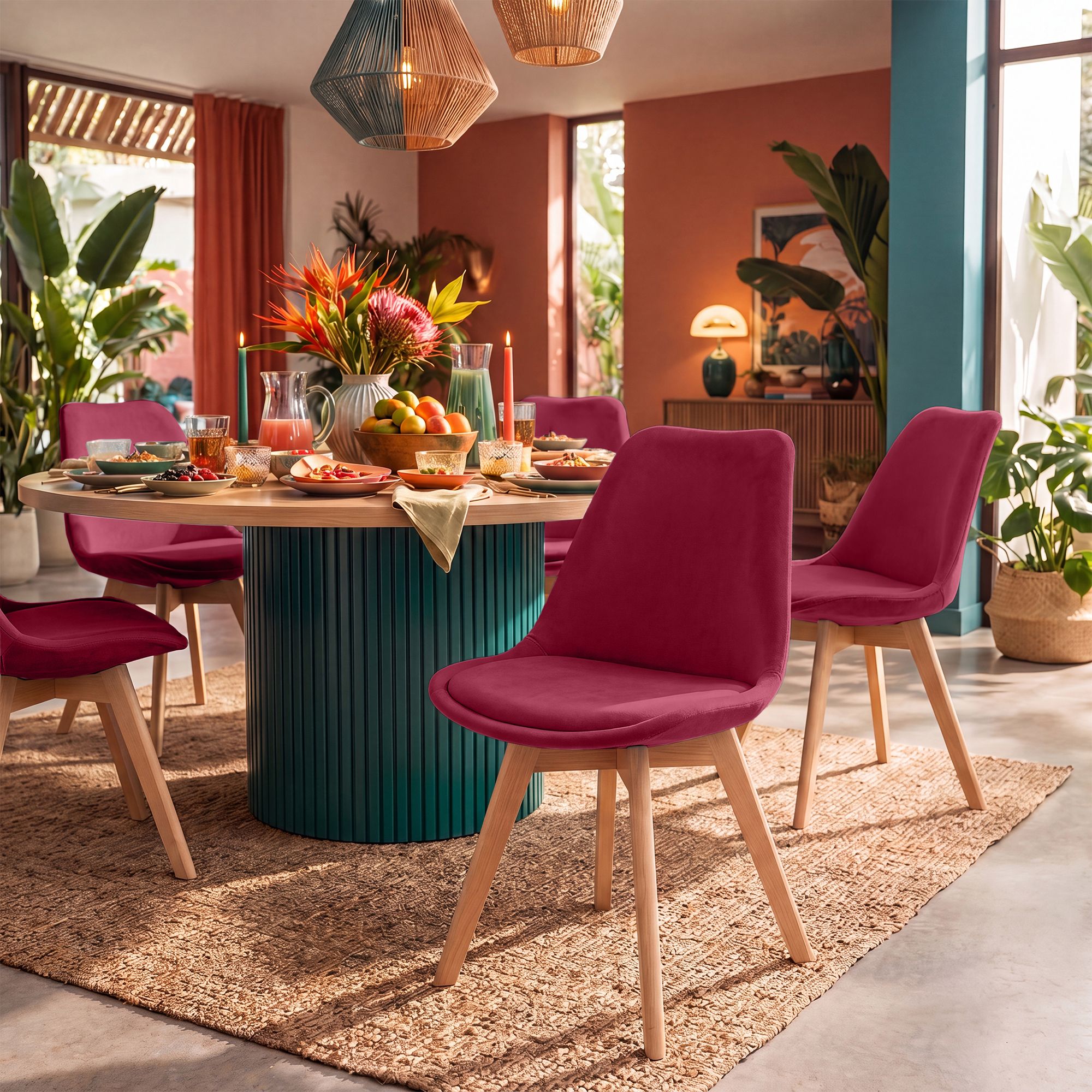 Chaise de salle à manger Linares : design élégant et confortable pour vos repas en famille ou entre amis