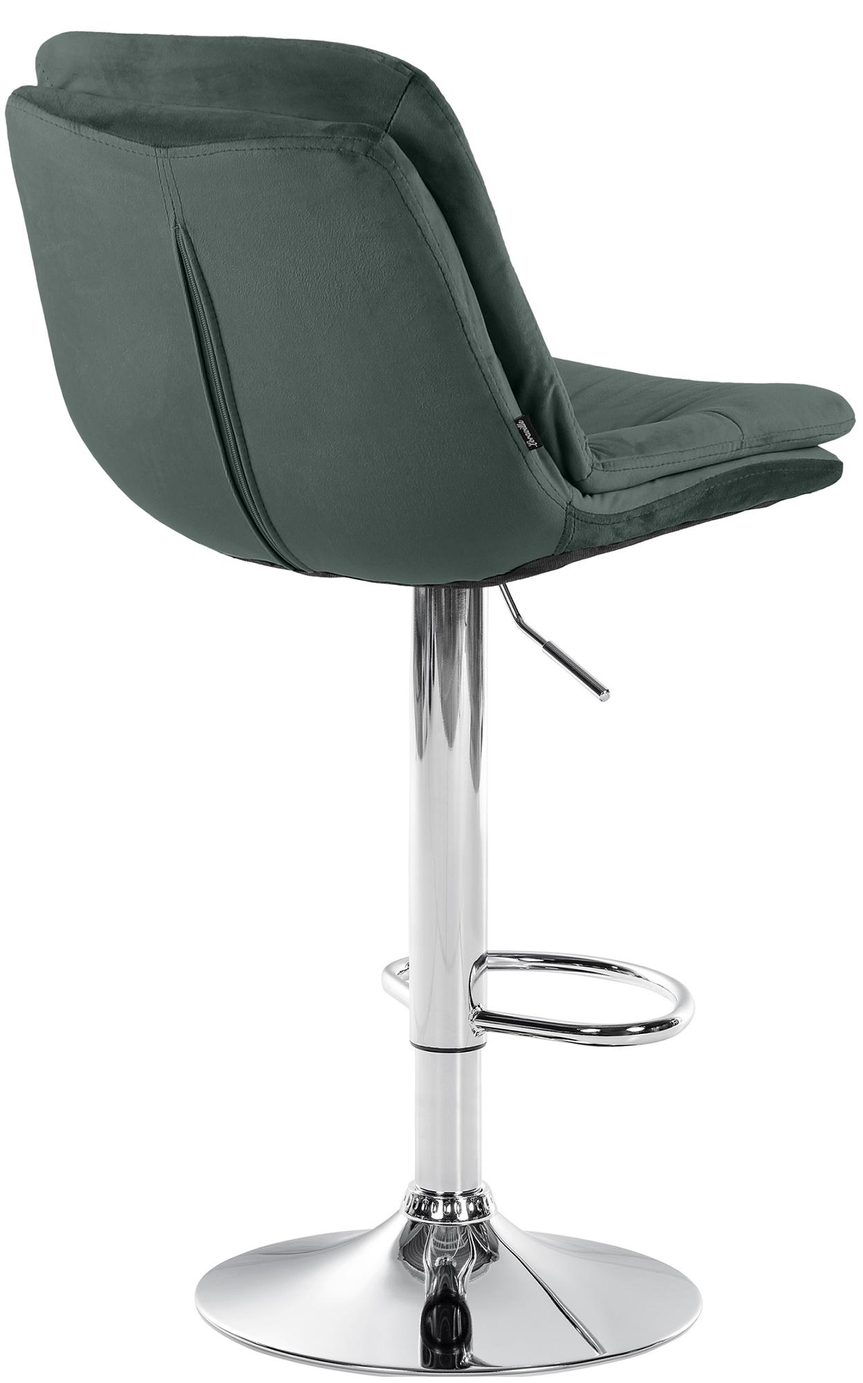 Tabouret de bar Laurel velours