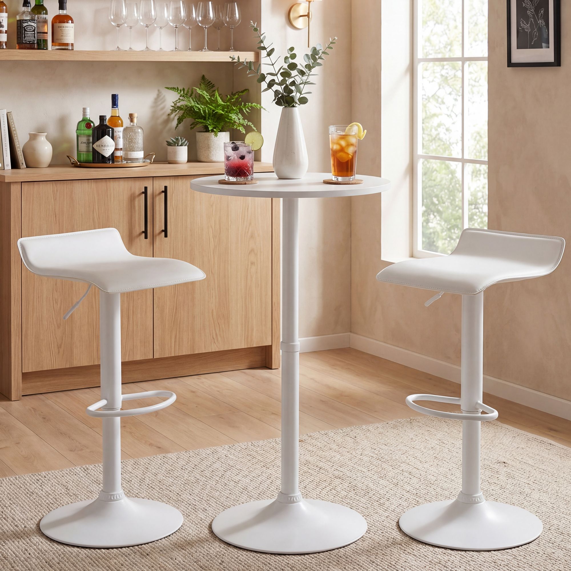 Ensemble table de bar Lumo avec 2 tabourets de bar