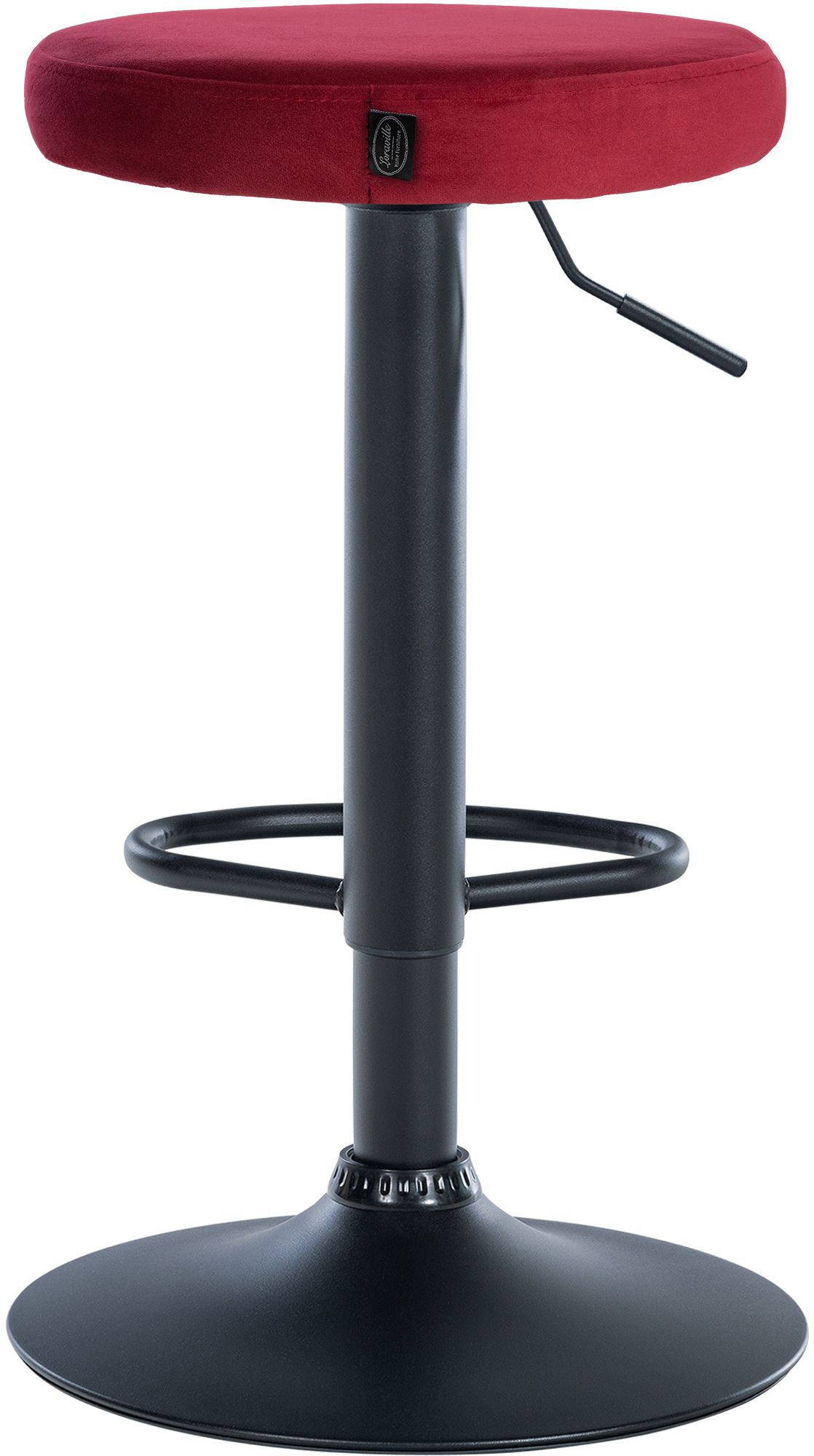 Lot de 2 tabourets de bar Ponte velours