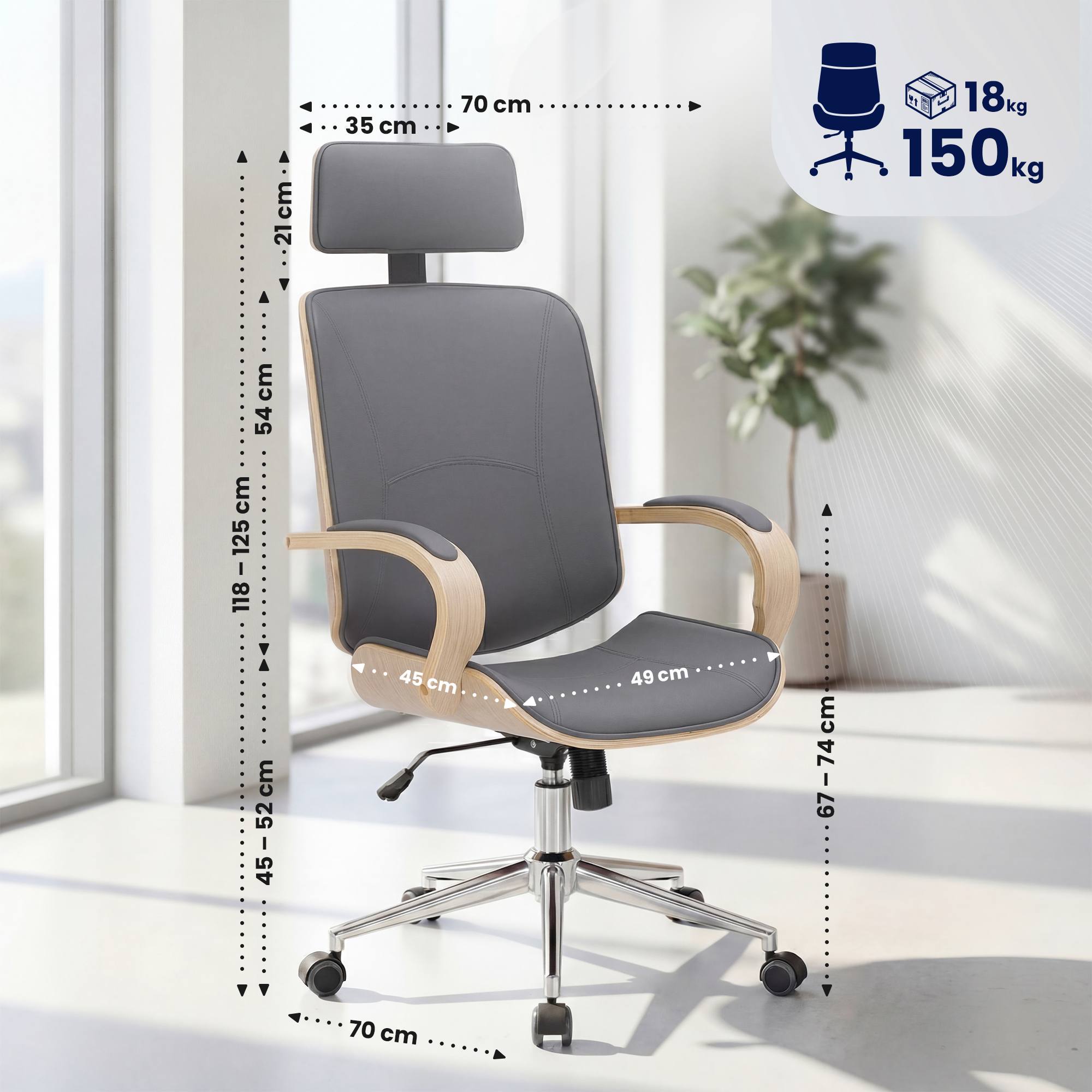 Chaise de bureau Dayton