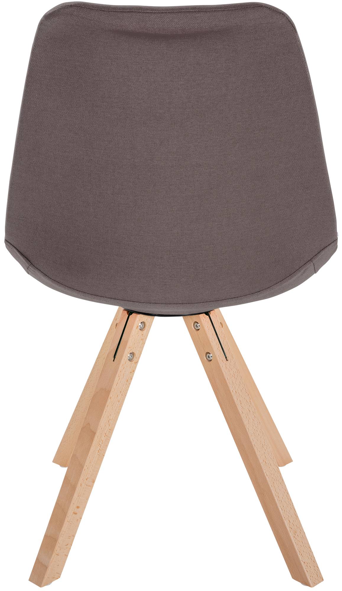 Lot de 4 chaises de salle à manger Sofia en tissu Pieds en bois