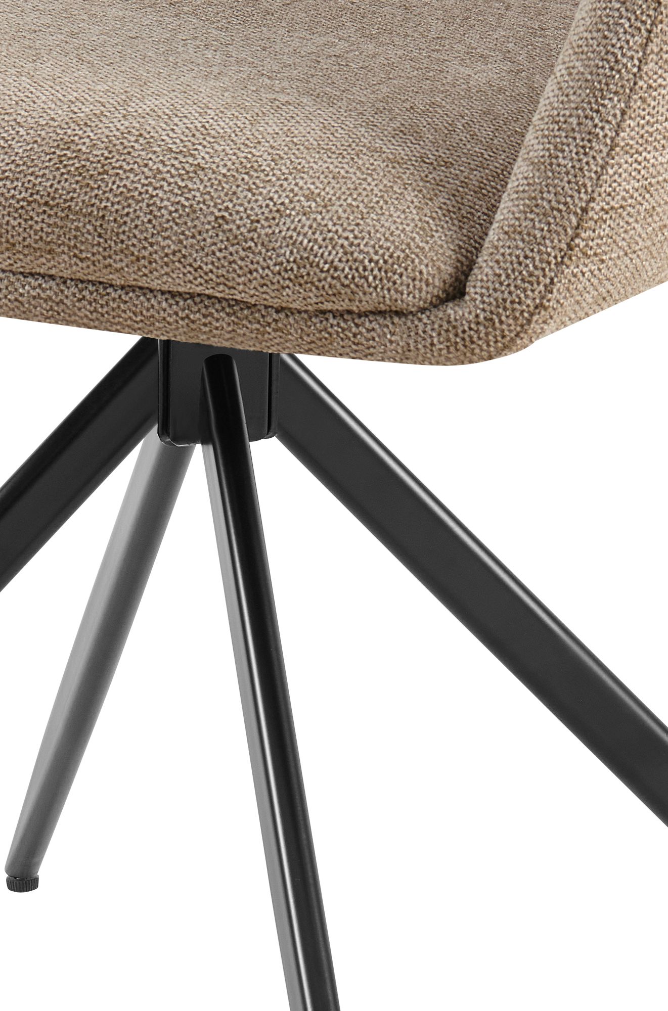 Chaise de salle a manger Olema en tissu