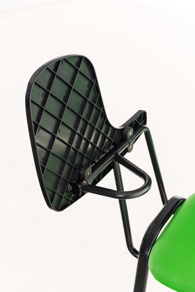 Chaise Ken en similicuir avec tablette rabattable