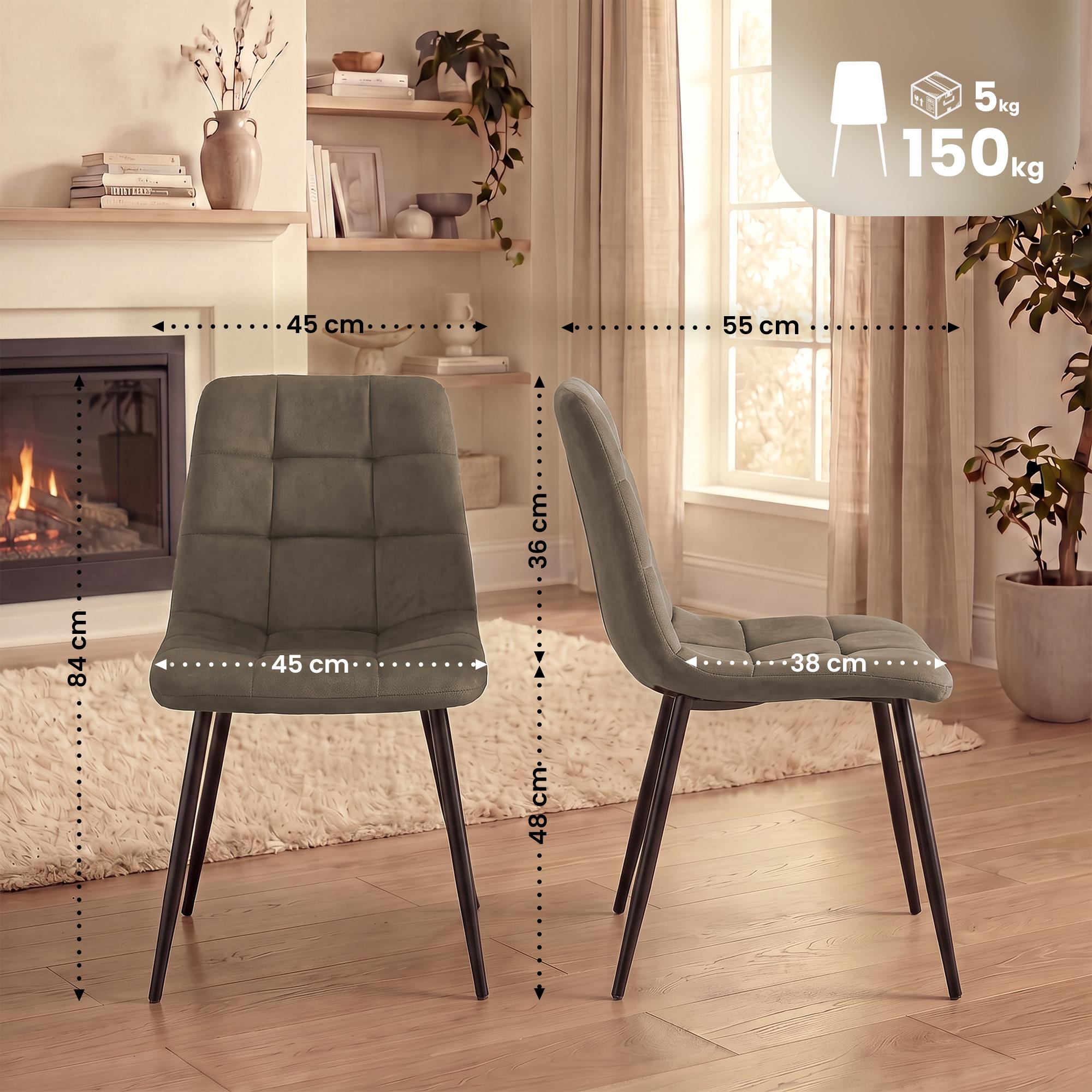 Lot de 4 chaises de salle à manger Tilde