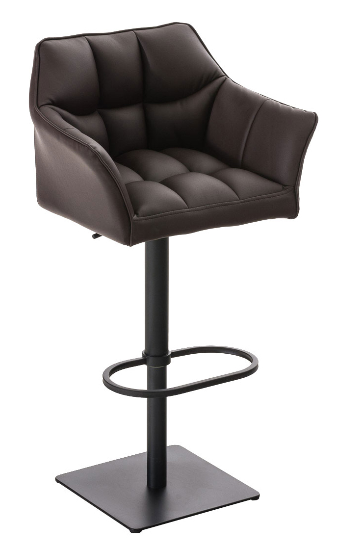 Lot de 2 tabourets de bar Damaso en similicuir