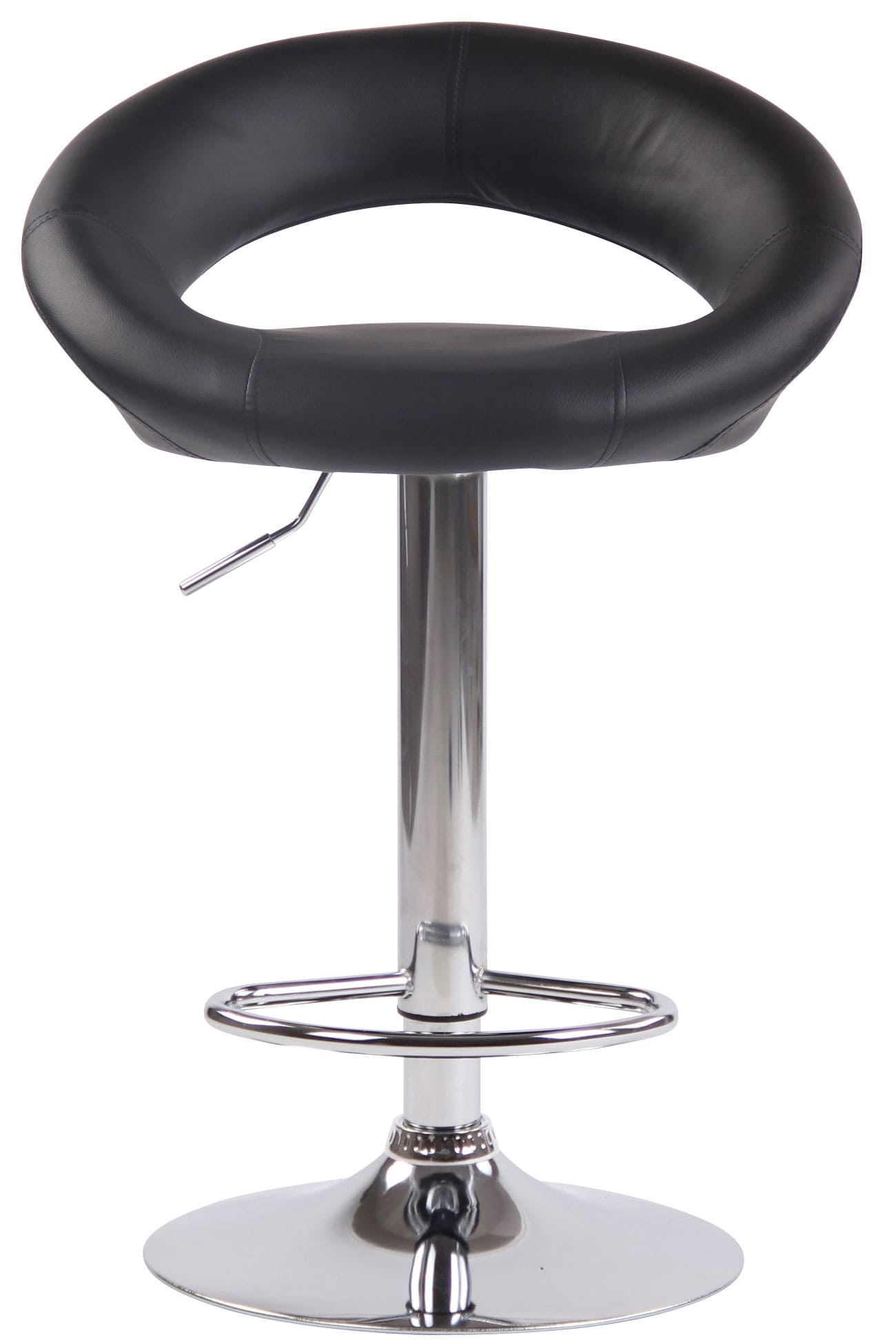 Lot de 2 Tabourets de bar Olinda en similicuir hauteur réglable et siège pivotant