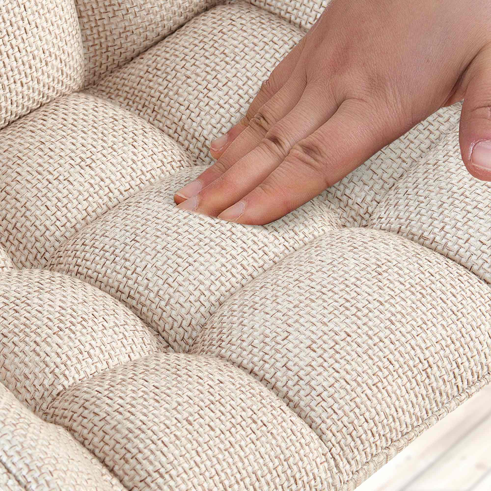 4 x Chaise Saranda en Tissu avec matellassage élégant