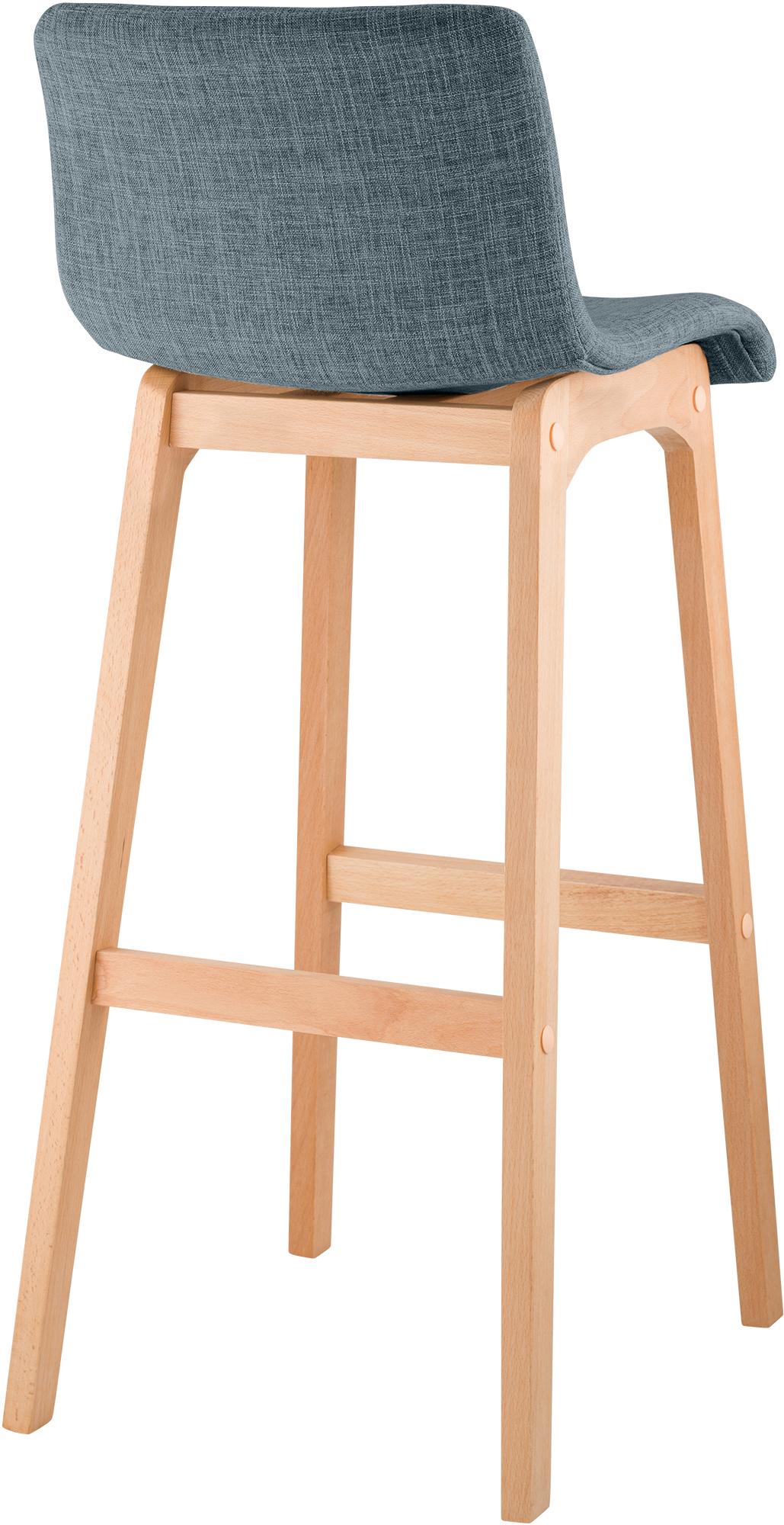Tabouret de Bar Hover Tissu Piètement Quatre pieds Natura