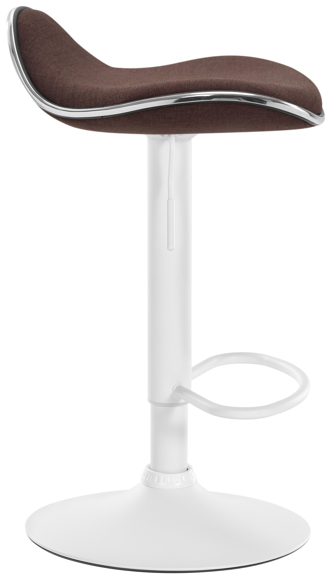 Tabouret de bar Shanghai tissu avec pied en métal