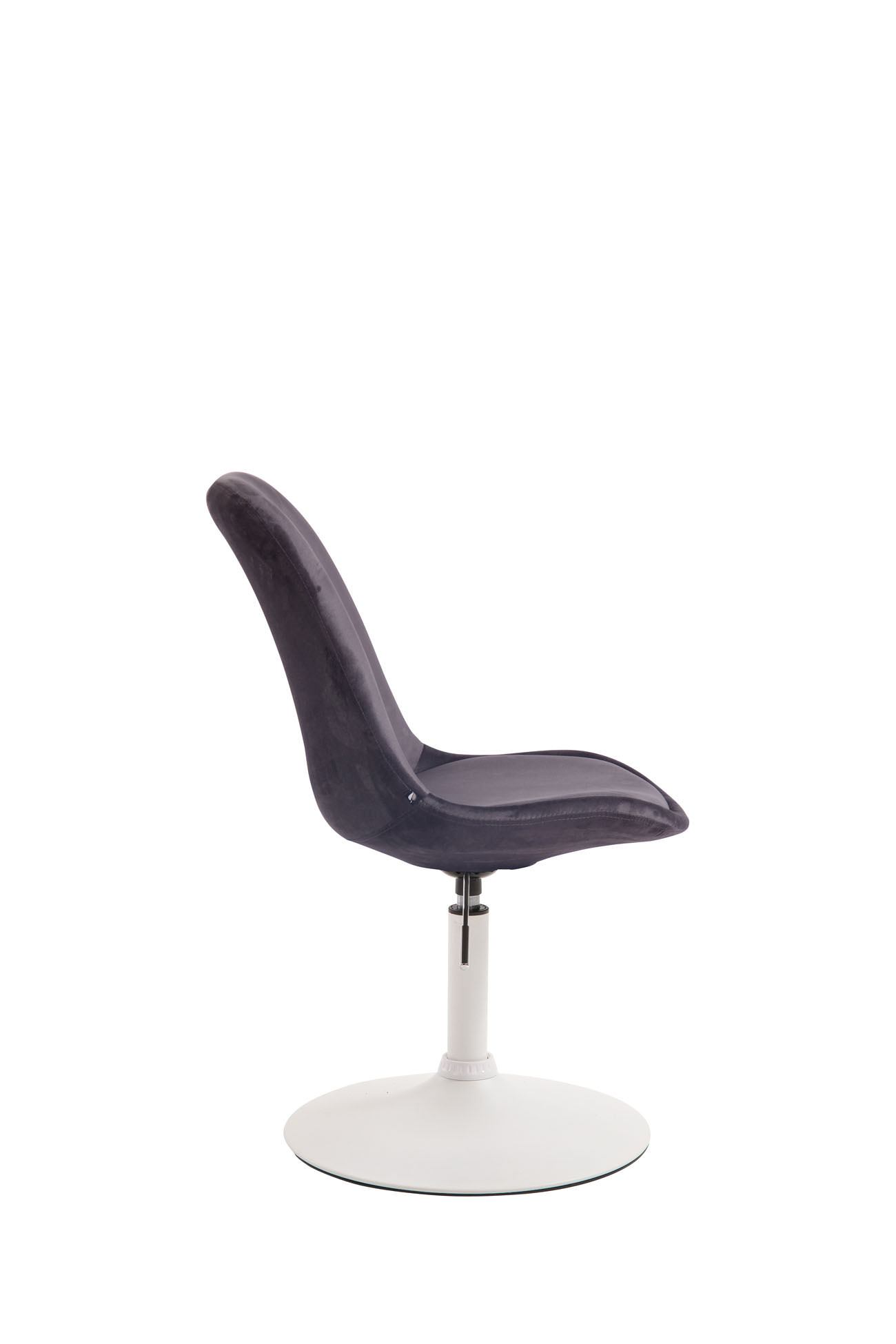 Chaise de salle à manger Maverick en velours avec pied trompette