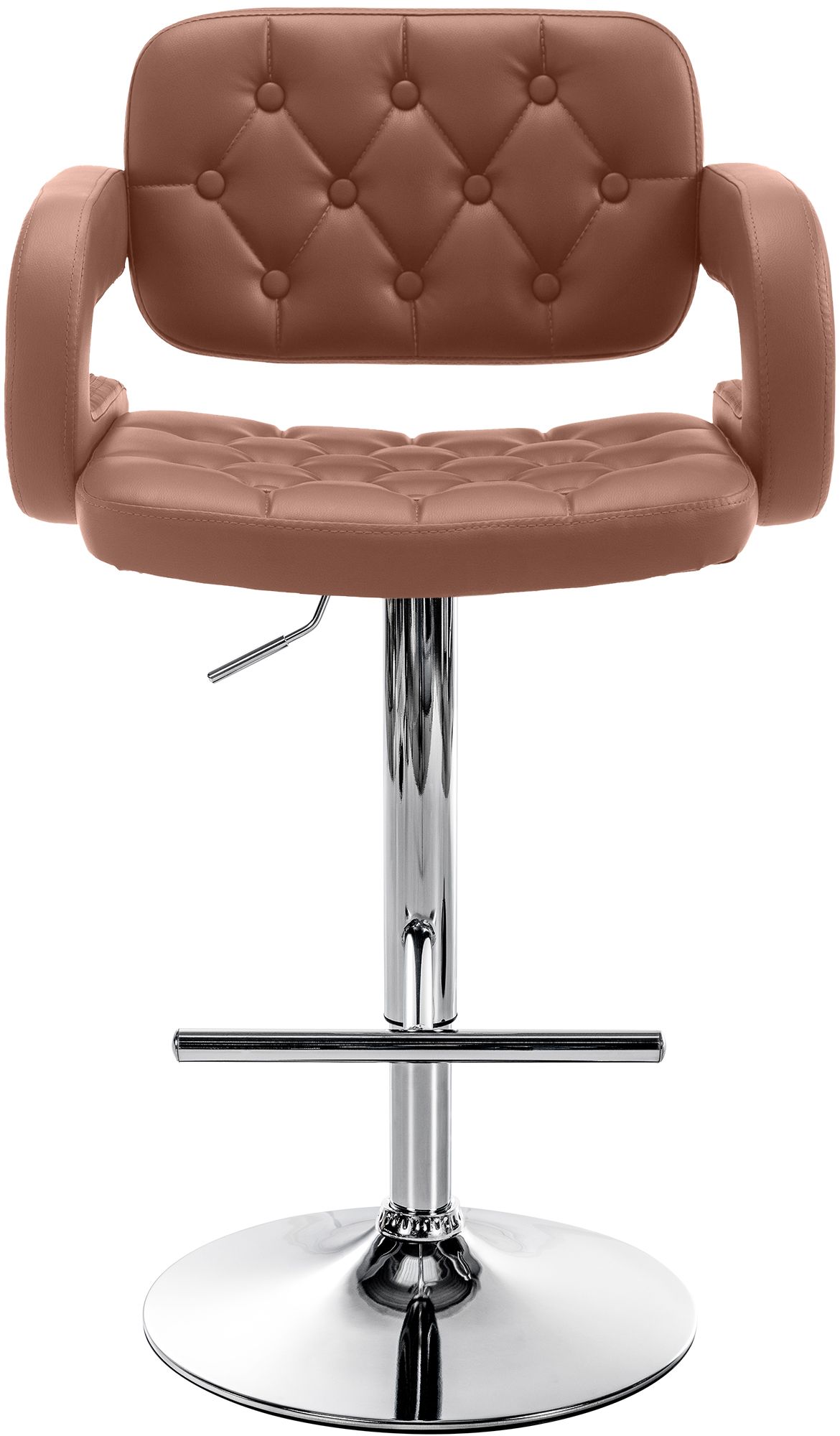 Tabouret de bar Dublin similicuir avec pied en métal