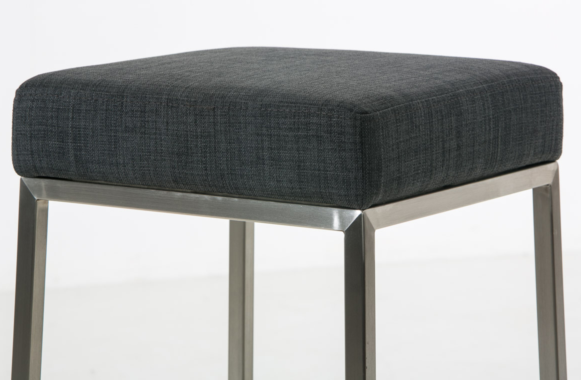 Lot de 2 tabourets de bar Montréal avec revêtement en tissu