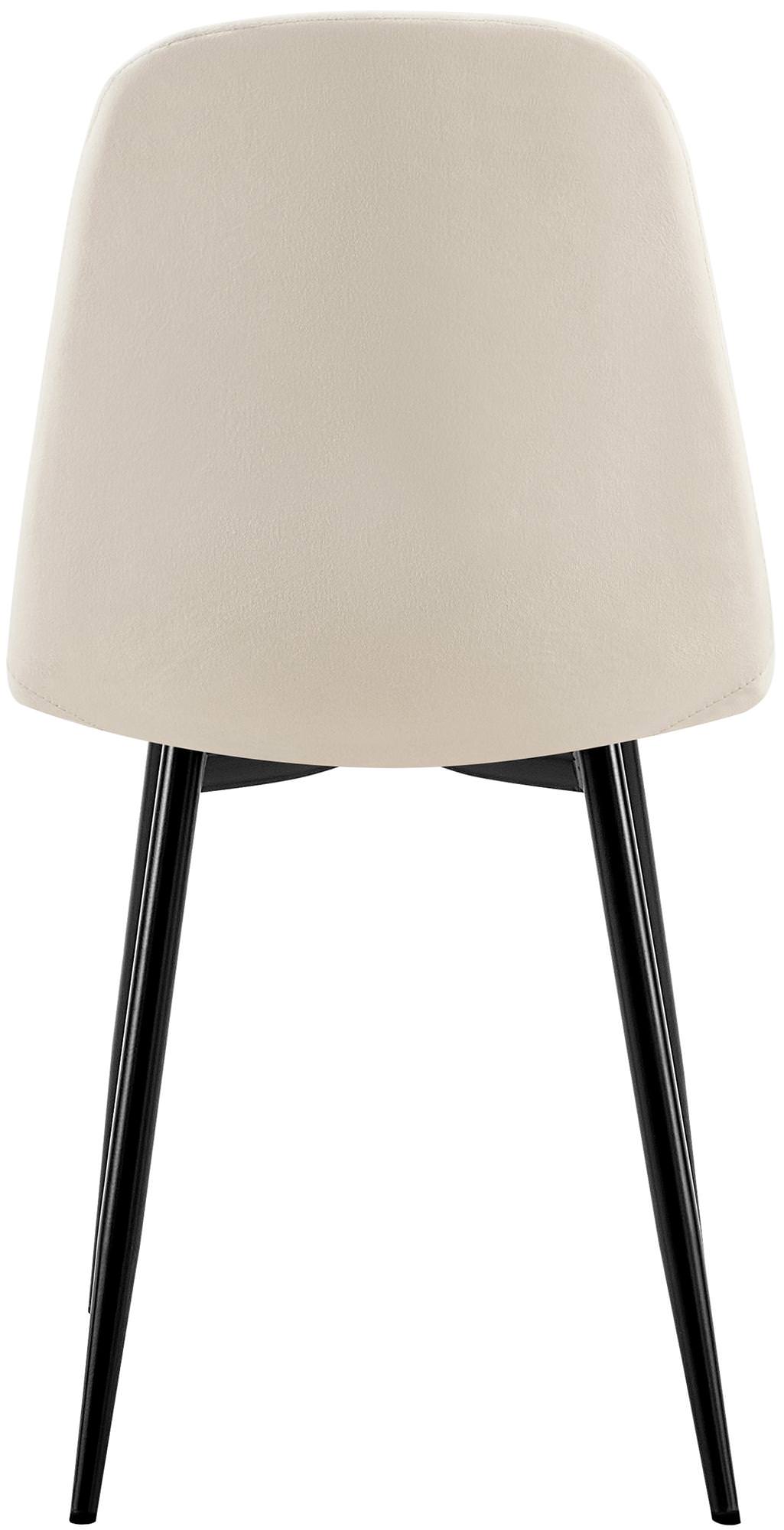 Lot de 4 chaises de salle à manger Baxter velours