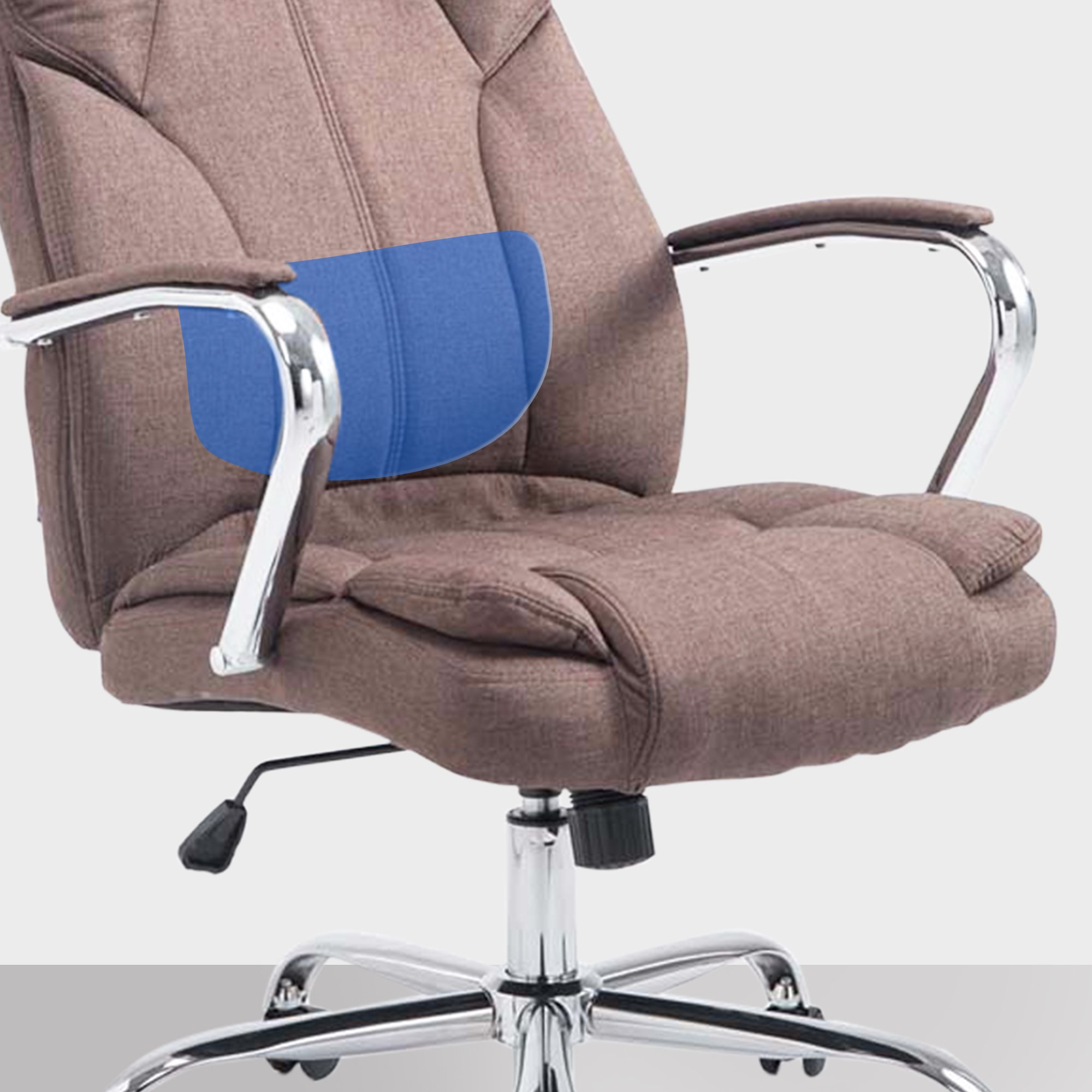 Fauteuil de bureau XXL Xanthos en Tissu capacité de charge de 210 kg