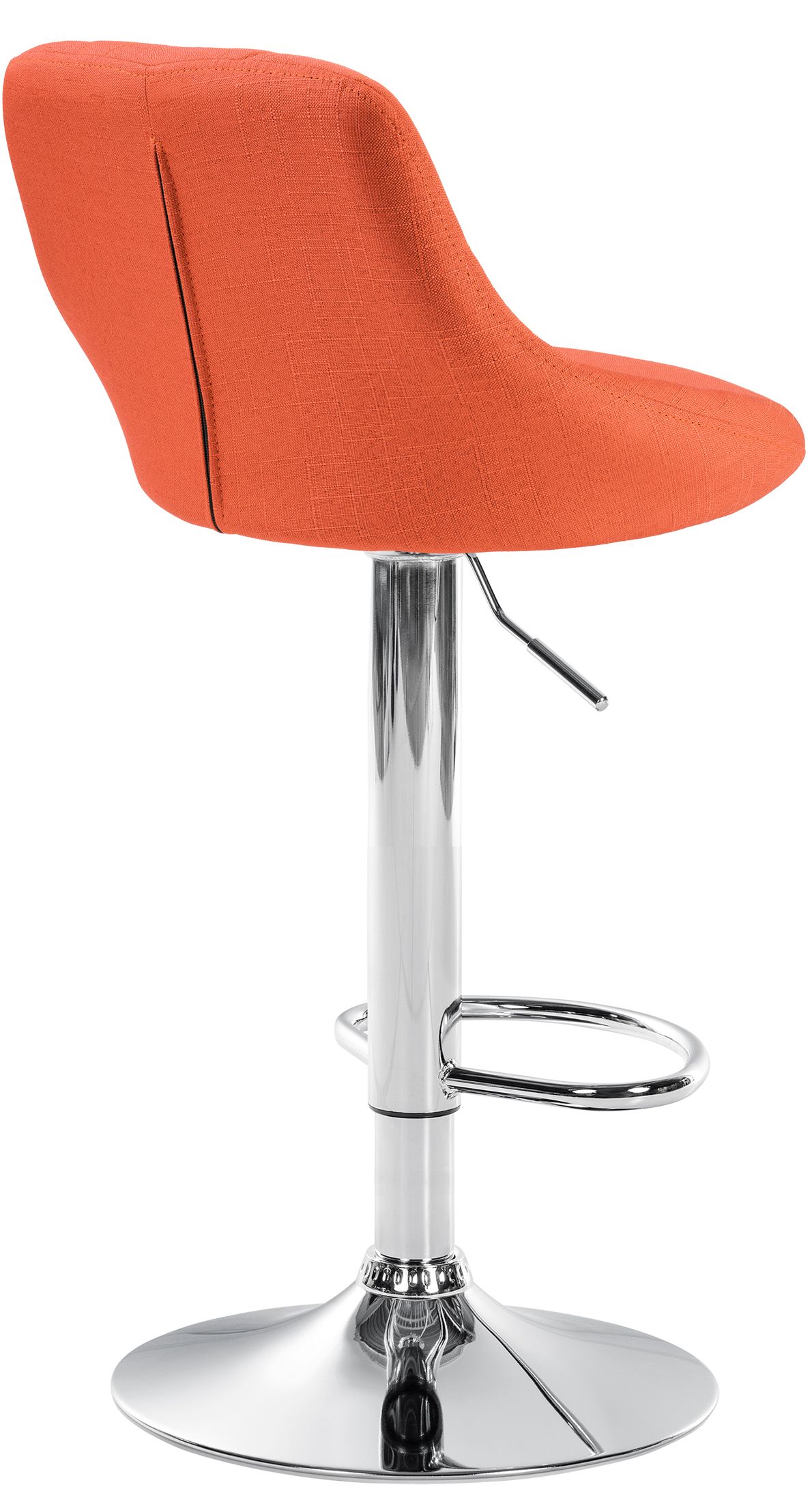 Tabouret de bar Lazio en Tissu Hauteur réglable siège pivotant