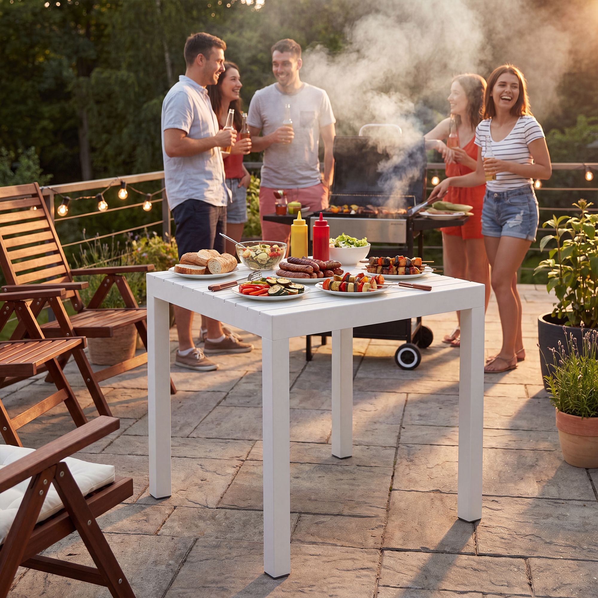 Table de jardin Kato 73 x 73 cm
