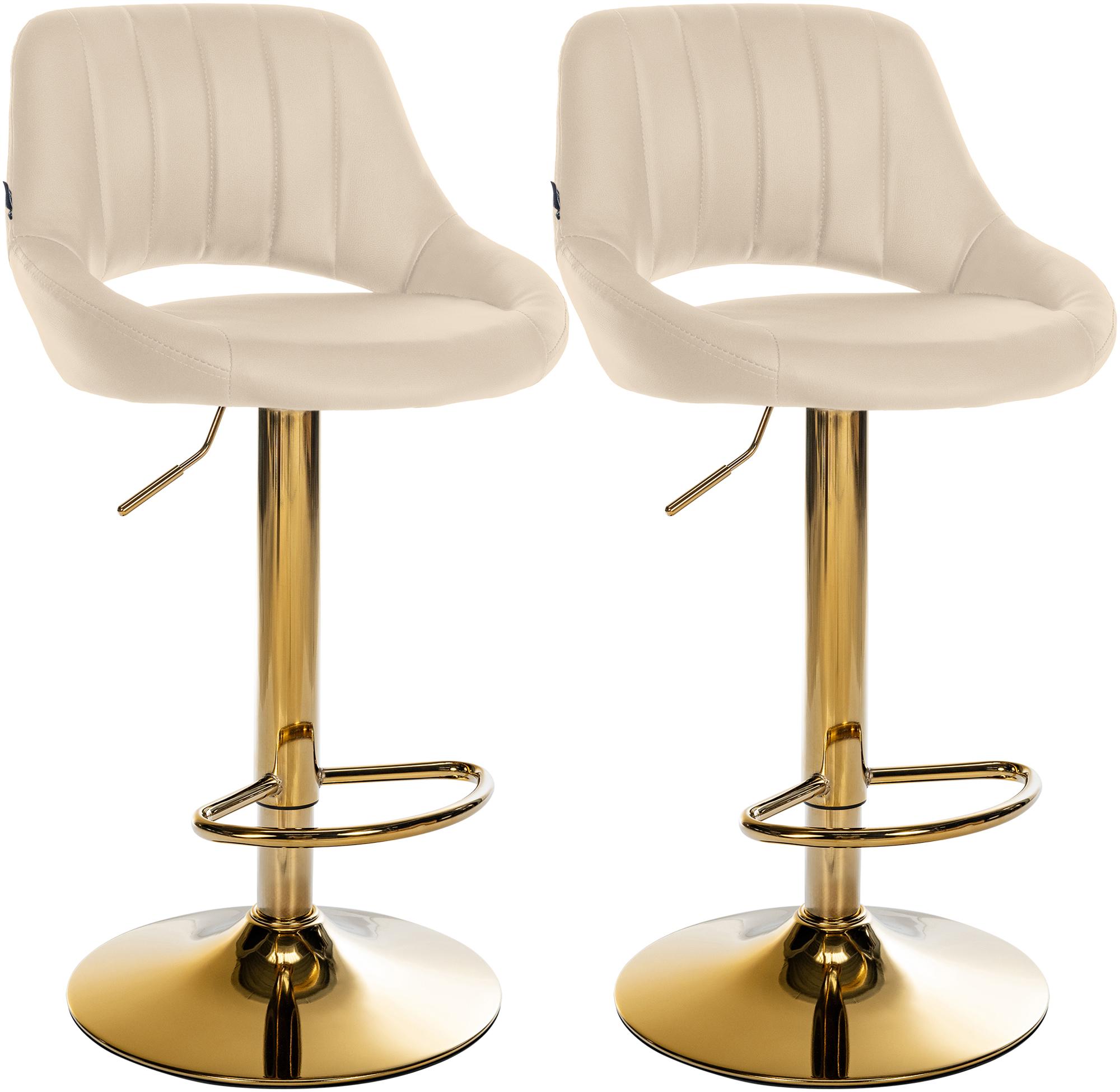 Lot de 2 tabourets de bar Milet en similicuir