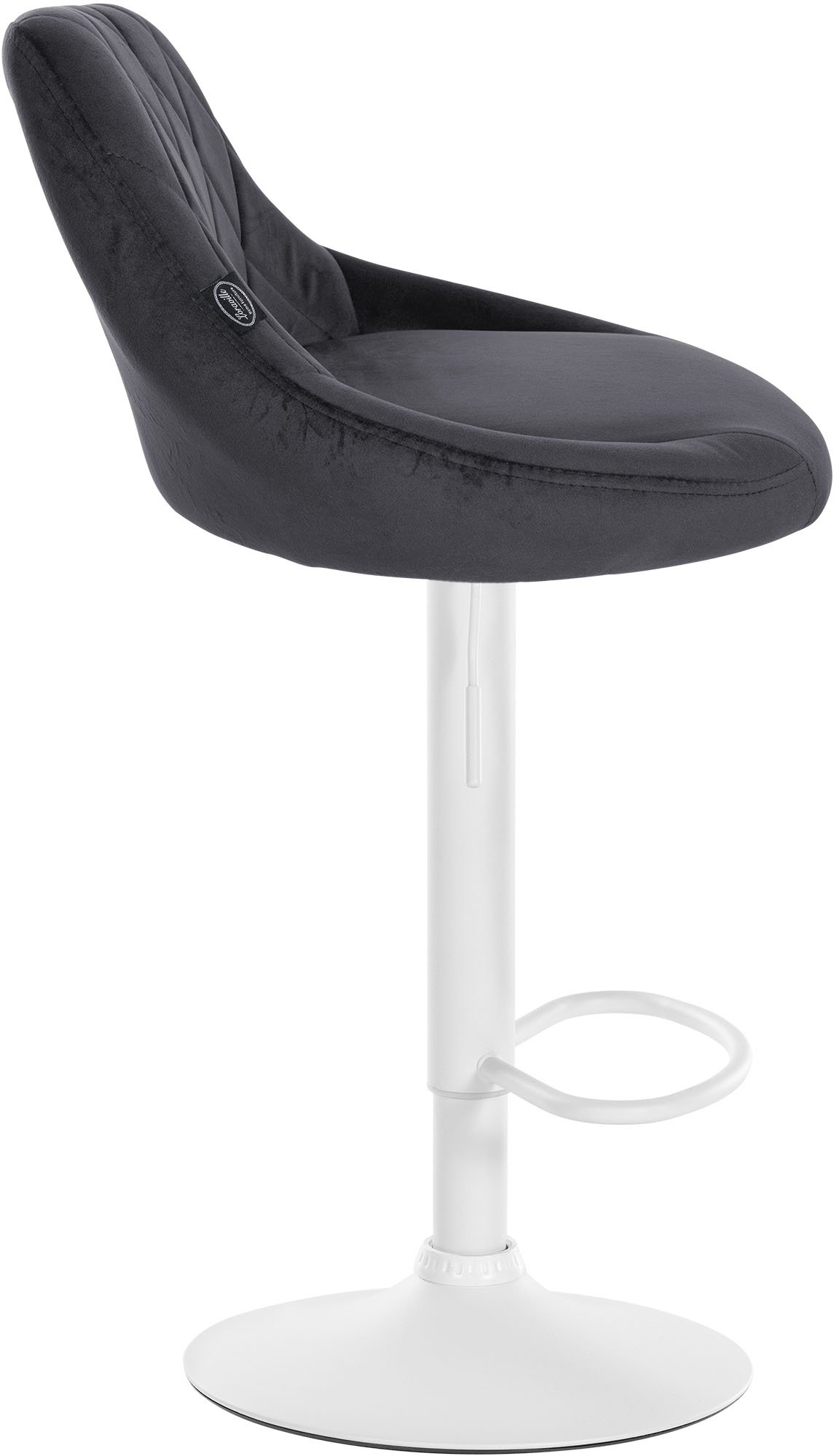 Lot de 2 tabourets de bar Lazio velours