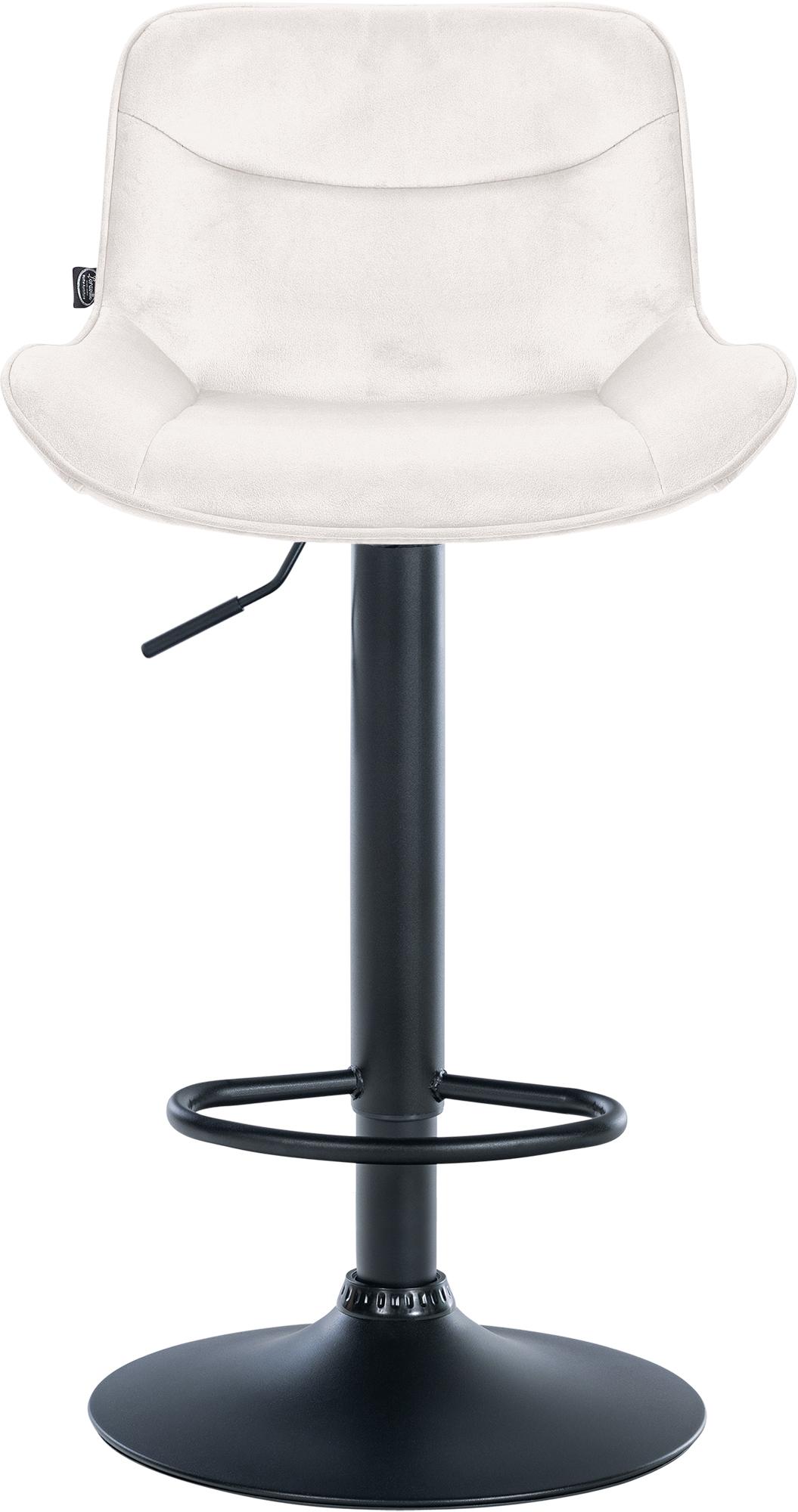 Lot de 2 tabourets de bar Vonore velours