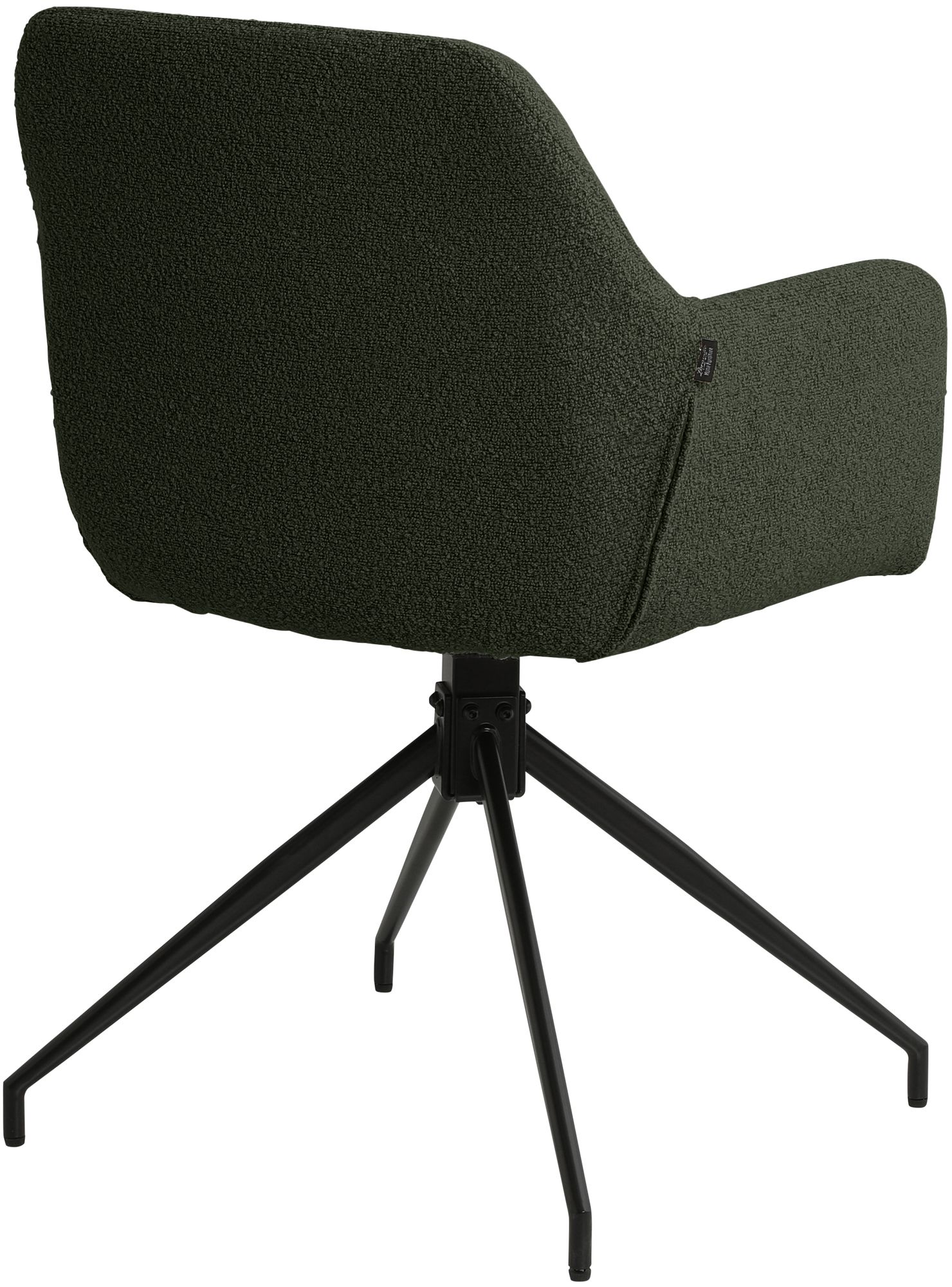 Lot de 2 Chaises de Salle à Manger Merlinda en Tissu Bouclette