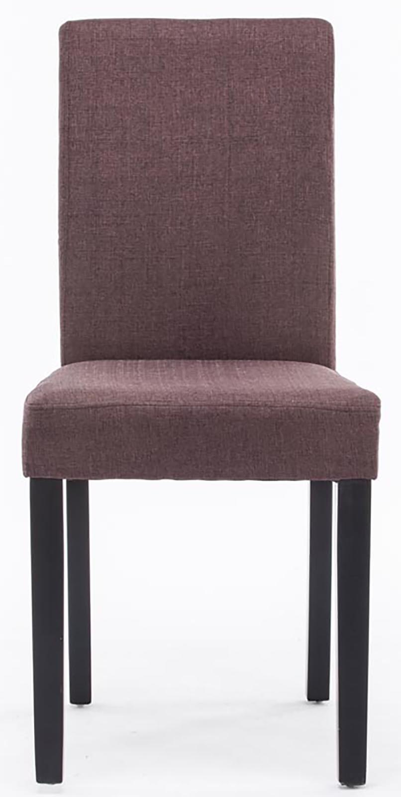 Lot de 2 Chaises de salle à manger Ina Tissu avec pieds en Bois