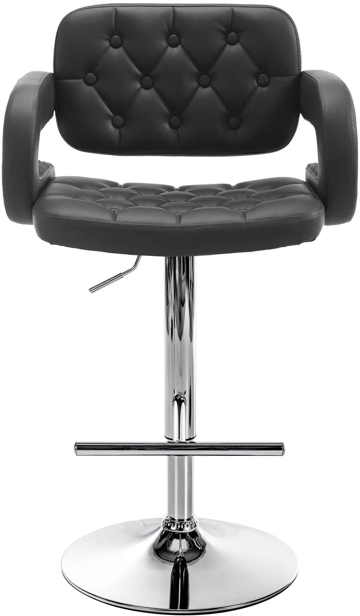 Tabouret de bar Dublin similicuir avec pied en métal